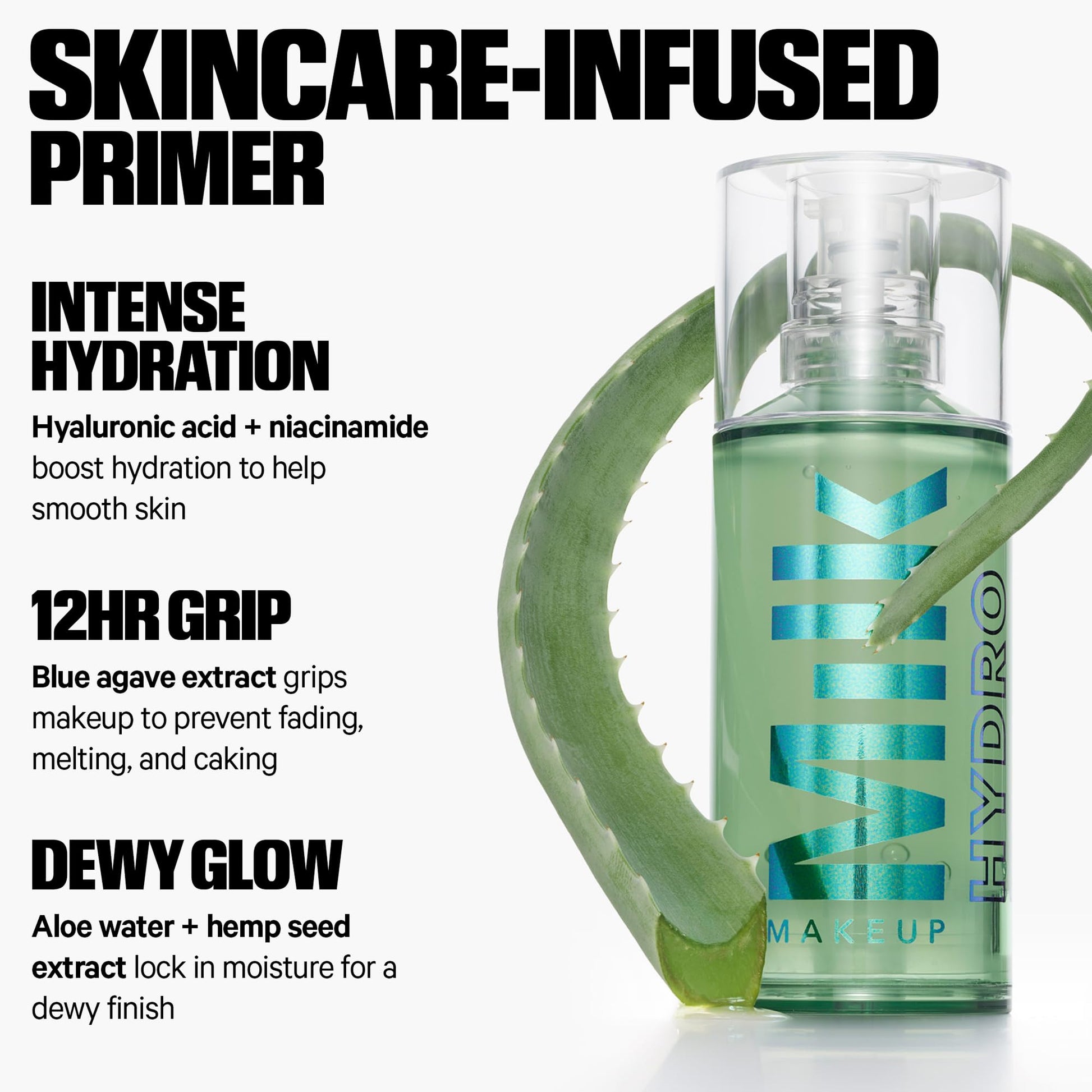 Milk Makeup Hydro Grip Primer with Hyaluronic Acid + Niacinamide – Hydrating Face Primer Grips Makeup for Up to 12 Hours – Silicone-Free, Lightweight Gel with Dewy Finish – 0.33 oz Milk Makeup Au supplements