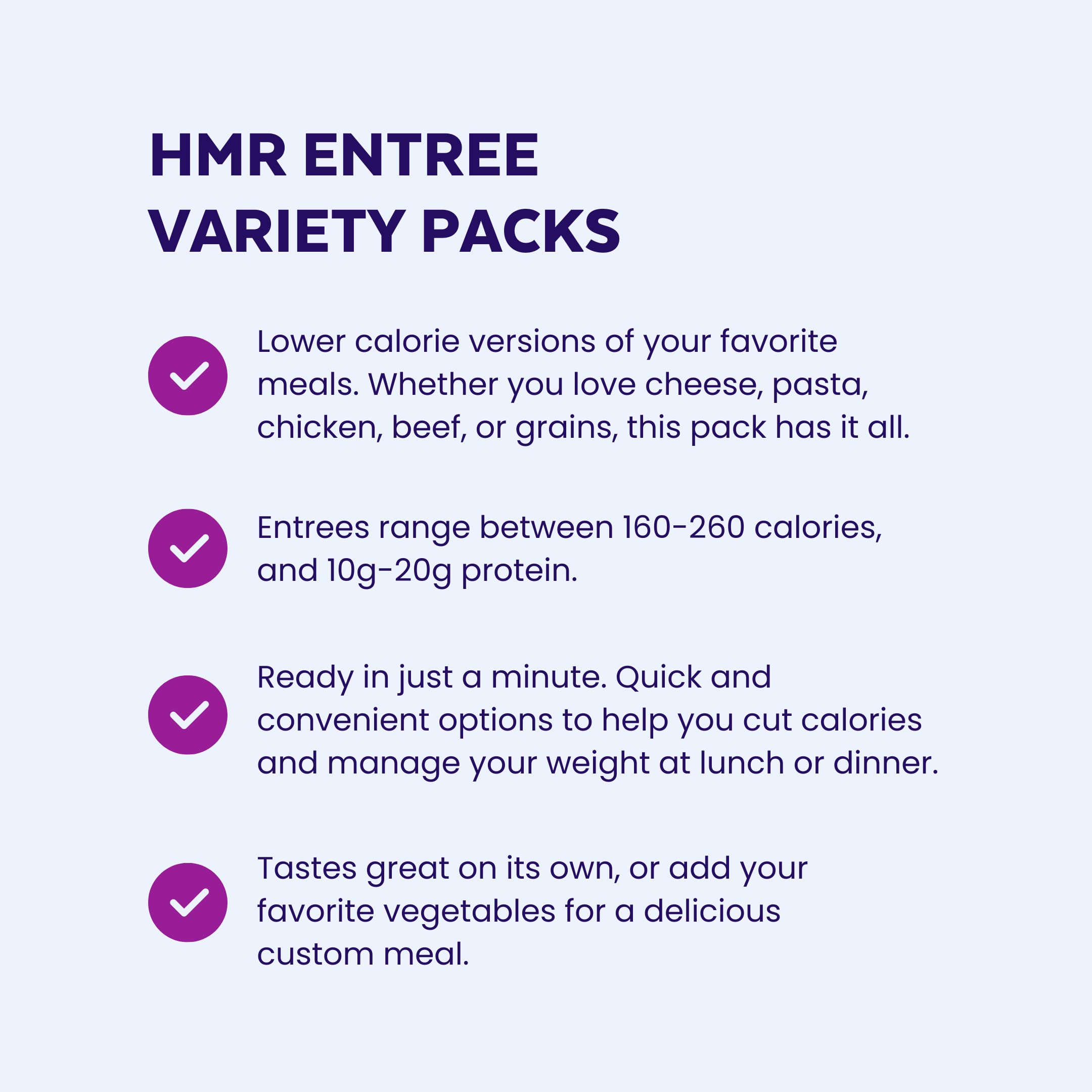 HMR Top 5 Entrée Pack | Pre-packaged Lunch or Dinner to Support Weight Loss | Pack of 5 HMR Au supplements