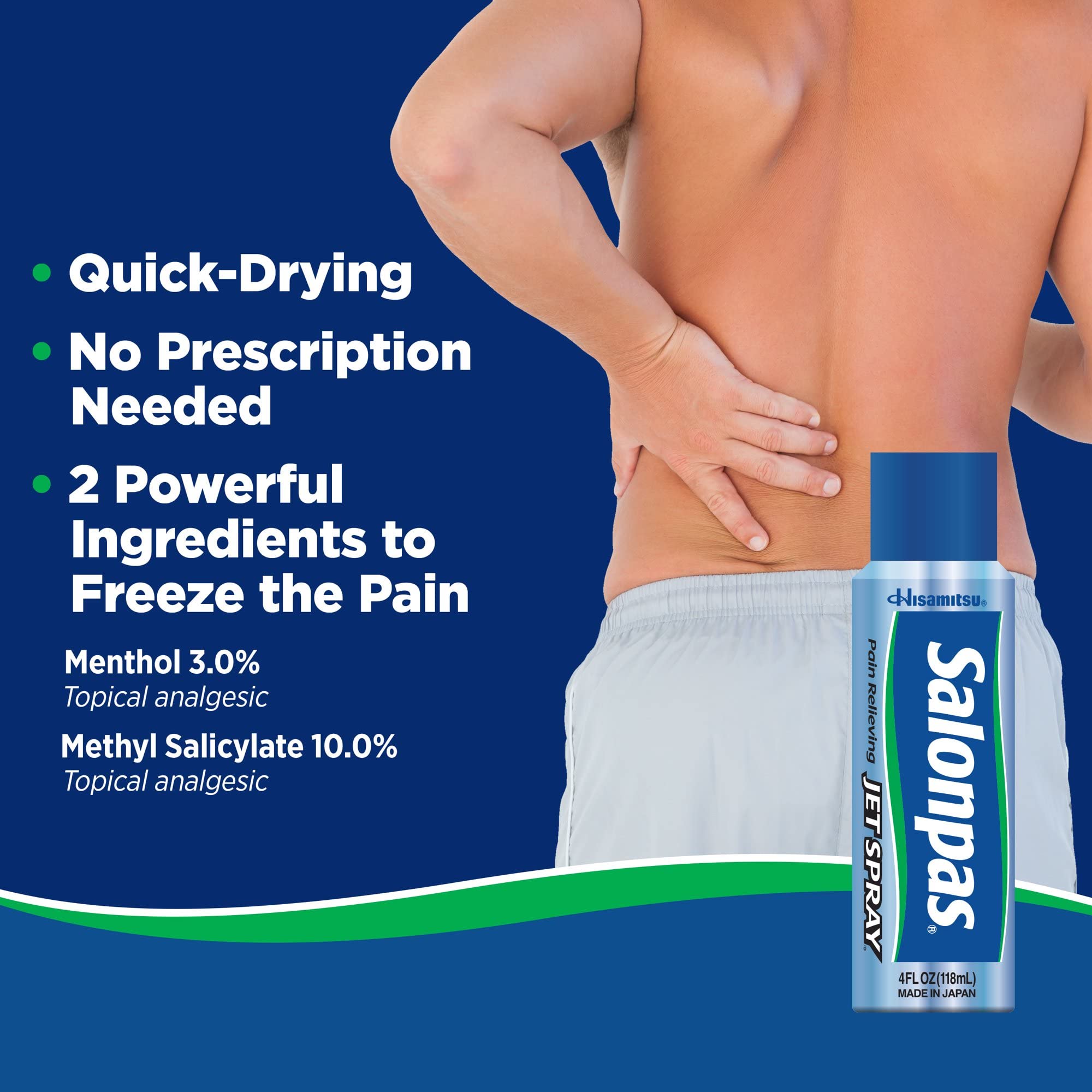 Salonpas pain relieving jet spray - 4 oz (2 PACK) Salonpas Au supplements