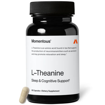 Momentous L-Theanine Supplement - 200 mg Capsules to Promote Relaxation & Focus - NSF Certified for Sport - GMO- & Gluten-Free - 60 Servings Momentous Au supplements