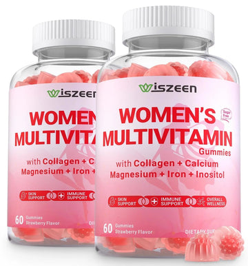 Wiszeen Sugar Free Methylated Multivitamin for Women Gummies, Biotin, Collagen, Calcium, Magnesium, Inositol, Folate, Iron, Vitamin A, C, D, E Wiszeen Au supplements