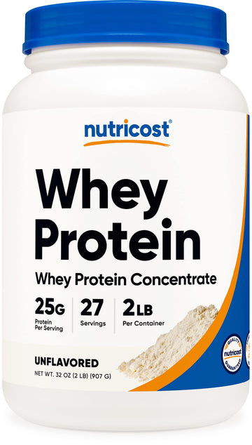 Nutricost Whey Protein Concentrate (Unflavored) 2LBS - Gluten Free & Non-GMO Nutricost Au supplements