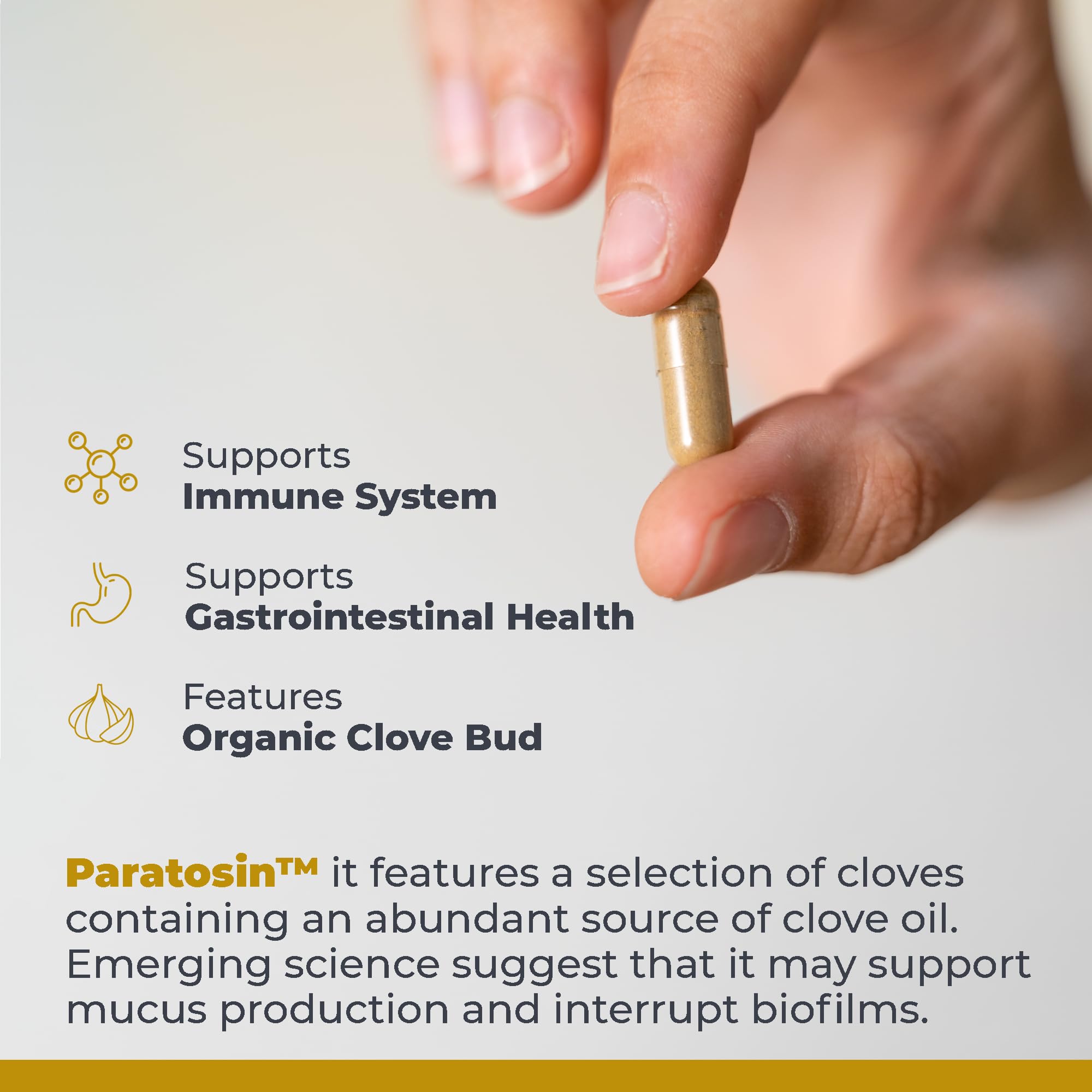 Premier Research Labs Paratosin - Gut Health Supplement, Reishi Mushroom Capsules, Hyssop Capsules, Wild Garlic Supplements, GI Support for Men & Women - 60 Vegetarian Capsules Premier Research Labs Au supplements