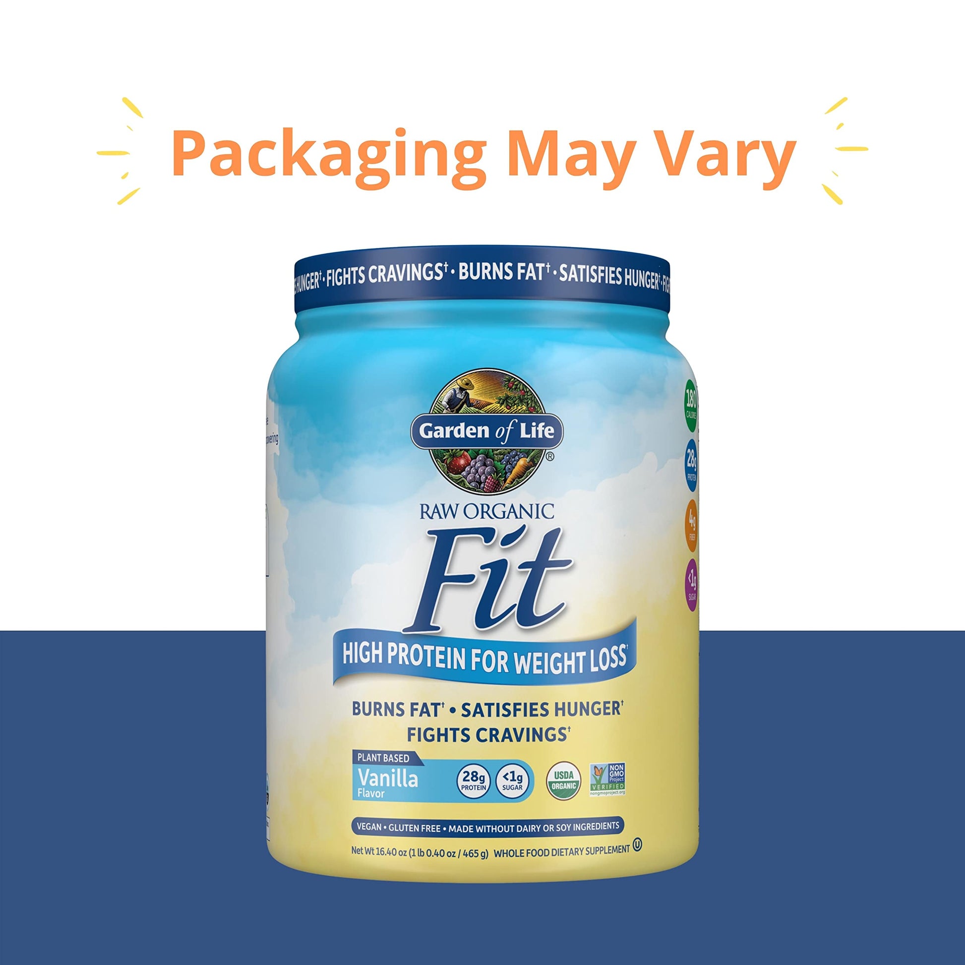 Garden of Life Raw Organic Fit Vegan Protein Powder Vanilla, 28g Plant Based Protein Garden of Life Au supplements