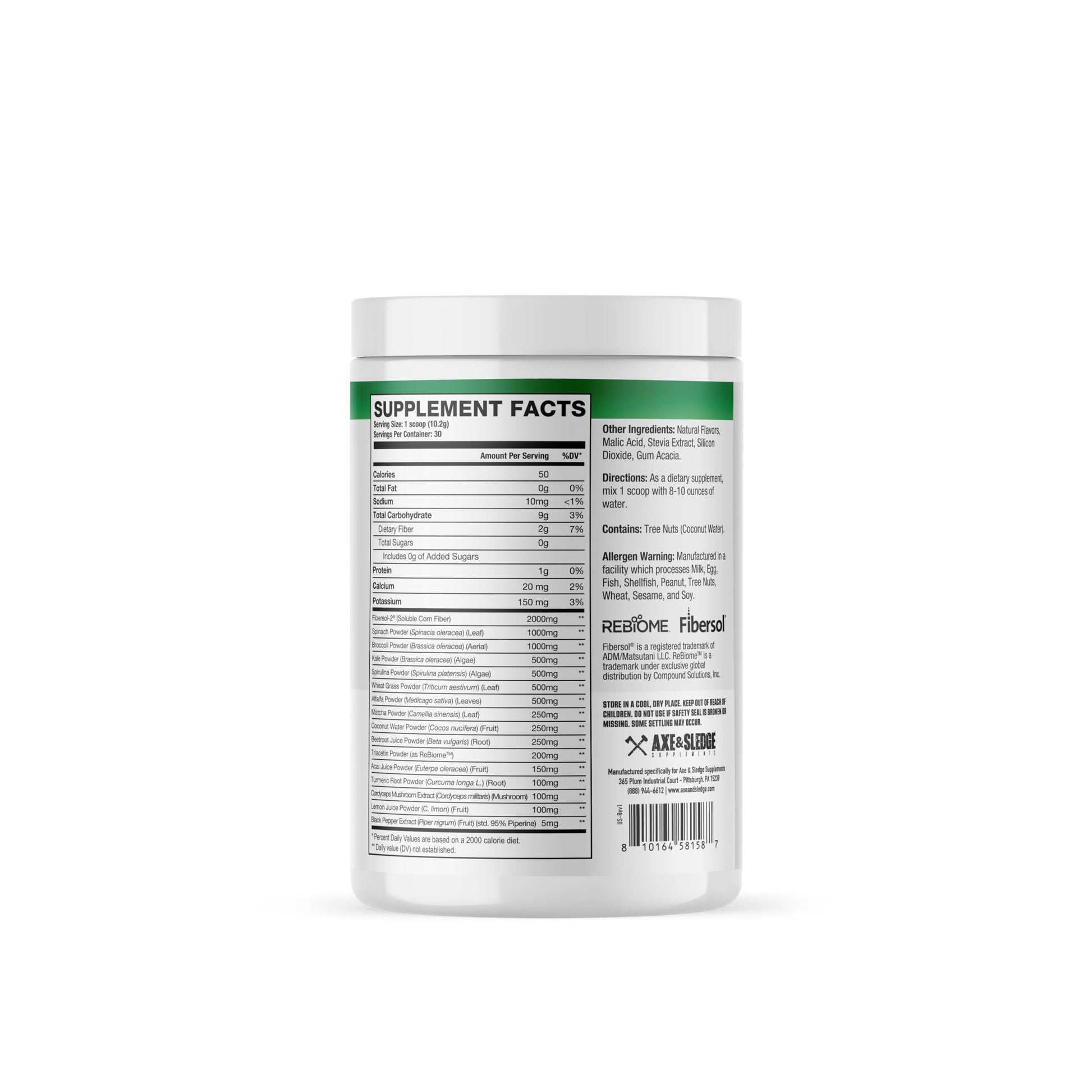Axe & Sledge Super Greens and Reds Powder – Greens Drink with Superfoods, Probiotics & Digestive Enzymes for Energy, Gut Health & Bloating | Strawberry Banana Axe & Sledge Au supplements