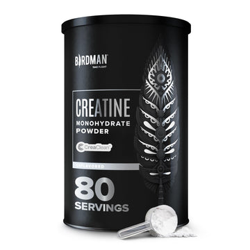 BIRDMAN Micronized Creatine Monohydrate Powder, Muscle Recovery, Caffeine Free, Creatine Pre Workout, Vegan, Post Workout, Gluten Free, Sugar Free | 80 Servings (5 Grams Each) | 0.8lb BIRDMAN Au supplements