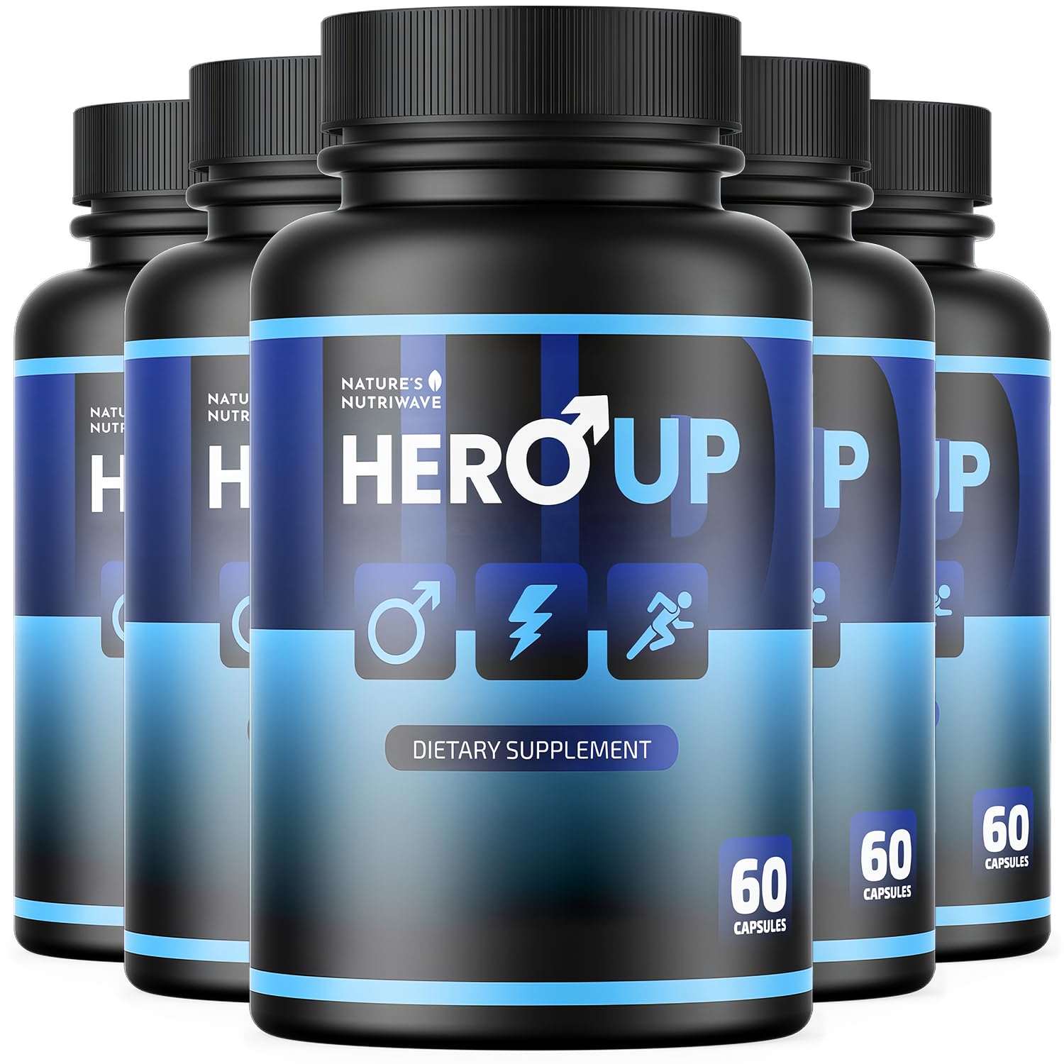 HeroUP - Natural Wellness Supplement with Plant-Based Ingredients – Non-GMO, Stimulant-Free | Made in the USA, GMP-Certified | 60 Capsules, 6 Month Suppy Nature’s NutriWave Au supplements