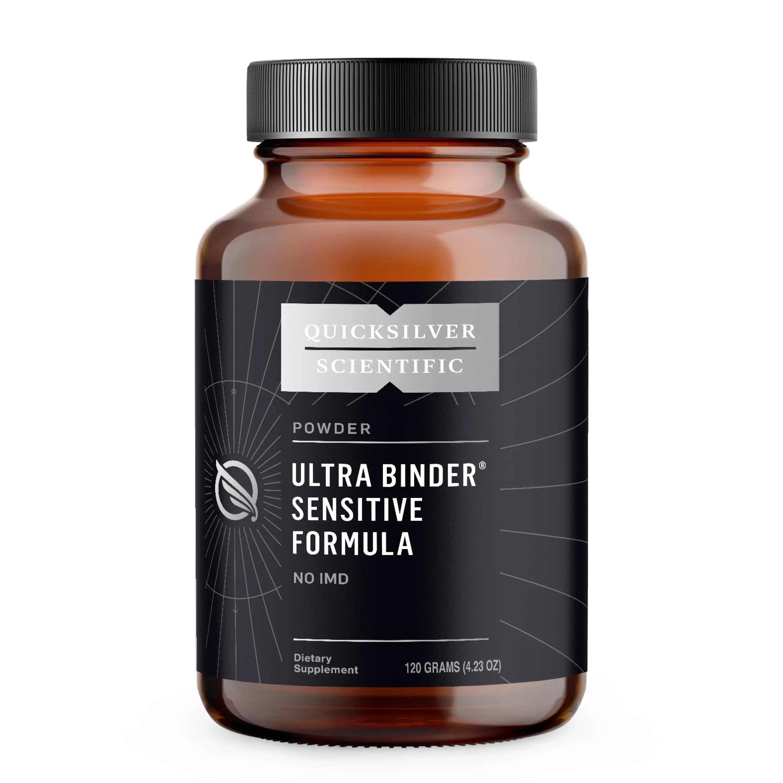 Quicksilver Scientific Ultra Binder Sensitive Formula - Gut Health Supplement with Activated Charcoal, Bentonite Clay - Cleansing Support Powder (120g) Quicksilver Scientific Au supplements