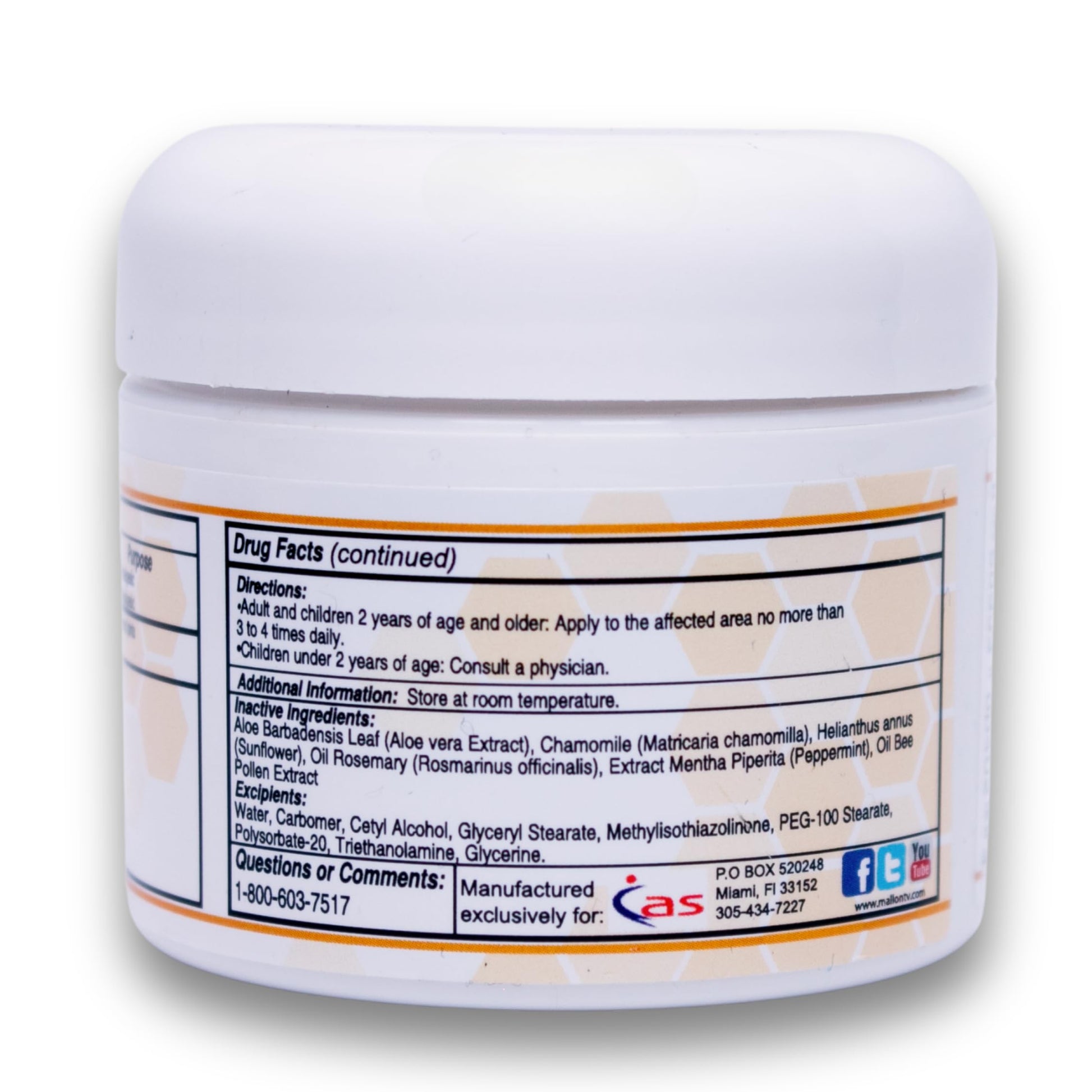 ABEE MED Extra Strength Joint & Muscle Relief Cream – Menthol Cooling & Warming Formula with Bee Pollen, Aloe & Chamomile – Fast-Absorbing Comfort Cream for Back, Knees & Muscles – 2 oz ABEE MED Au supplements