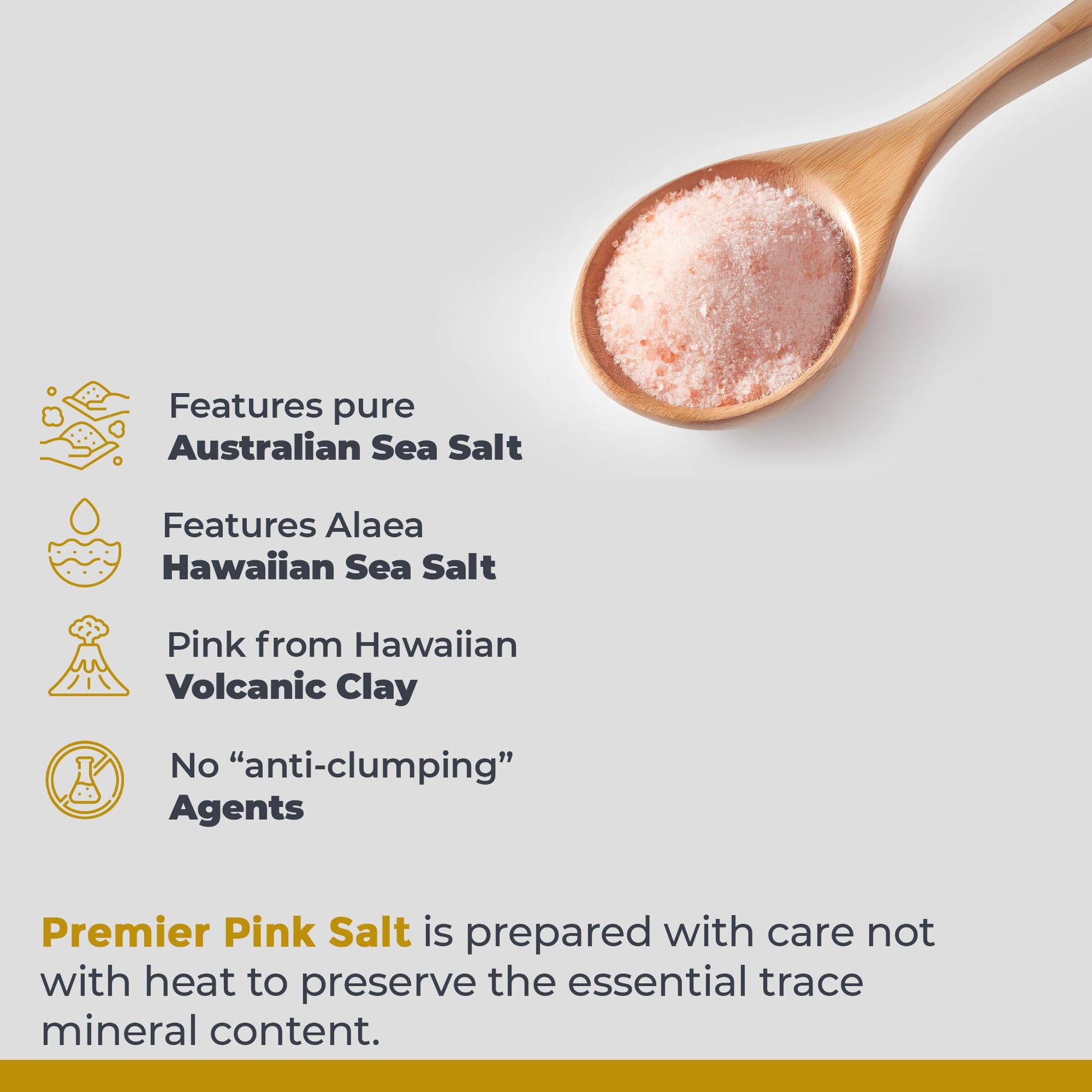 Premier Research Labs Pink Salt - Our Pink Sea Salt is a Hawaiian Red Alaea Sea Salt and Australian Salt Blend for Cooking, Baking with Minerals and Rich Taste - 12 oz Premier Research Labs Au supplements