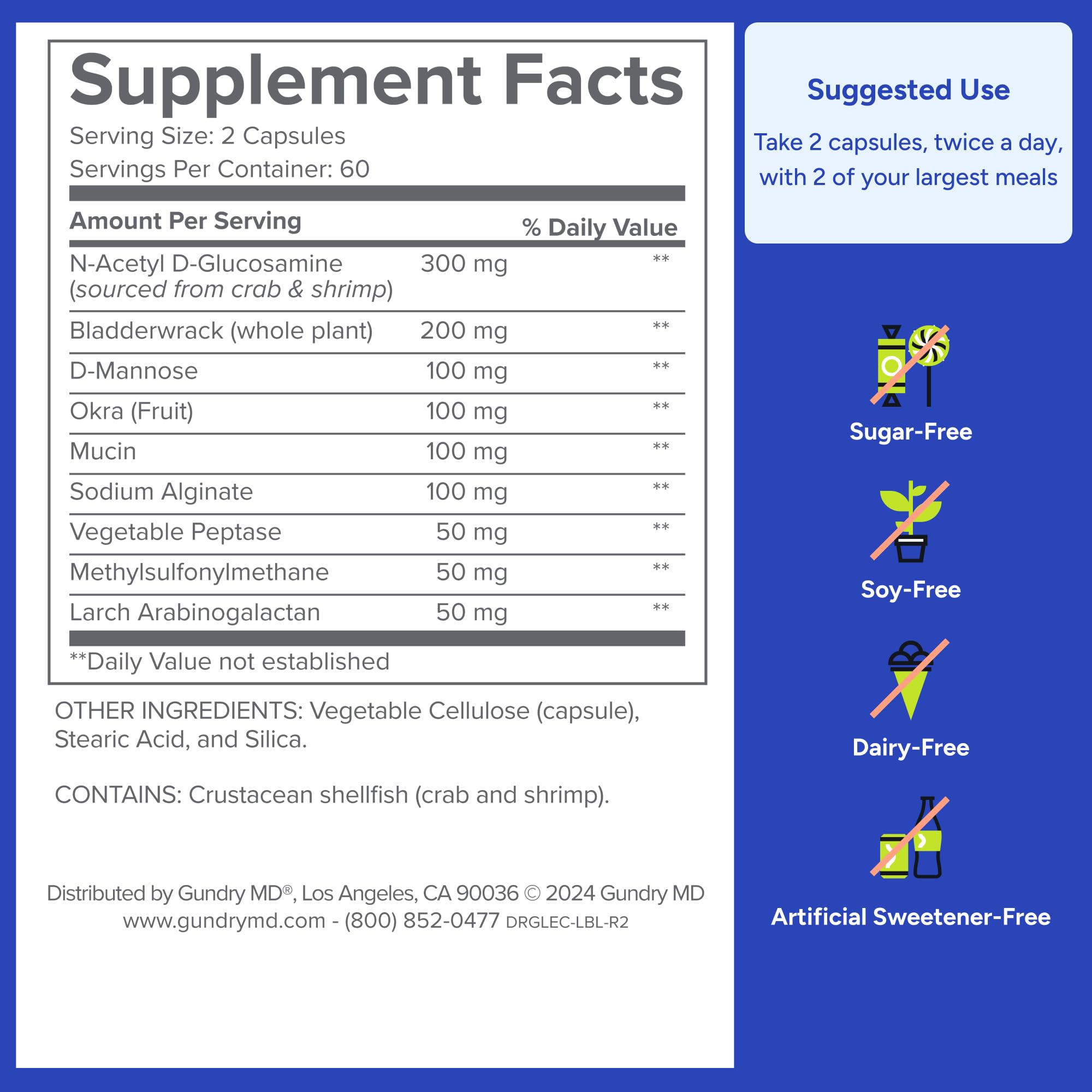 Gundry MD® Lectin Shield, Gut Health and Digestion Supplement, Helps Block Potentially Harmful Lectins, Supports Digestive Comfort, and Intestinal Health, 30 Day Supply Gundry MD Au supplements