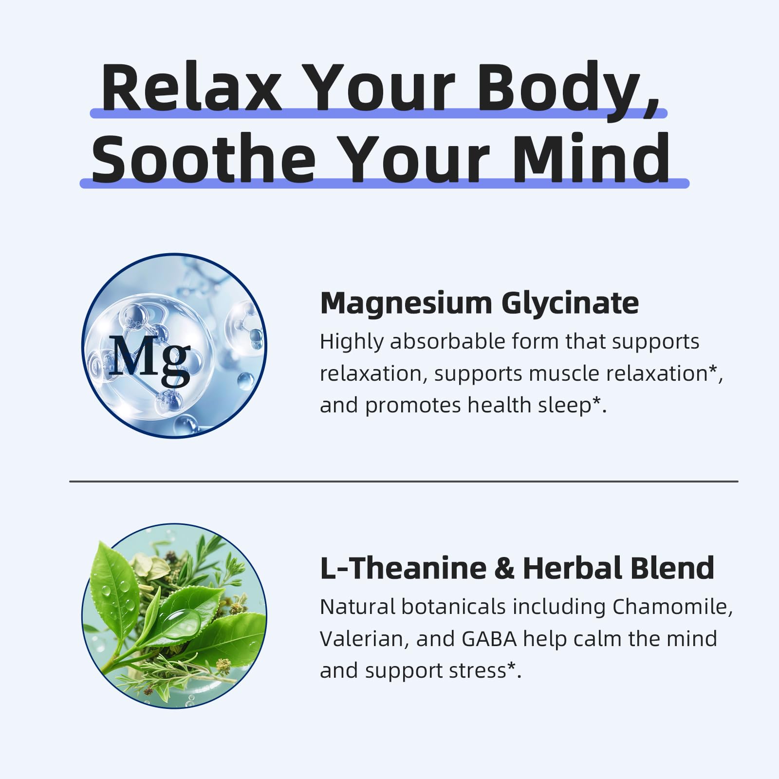 iMATCHME Magnesium Glycinate 850mg Capsules with L-Theanine, Chamomile & GABA for Sleep, Calmness, Muscle, Bone Health & Immune Support, Magnesium for Women and Men, Vegan, High-Absorption, 120 Count iMATCHME Au supplements