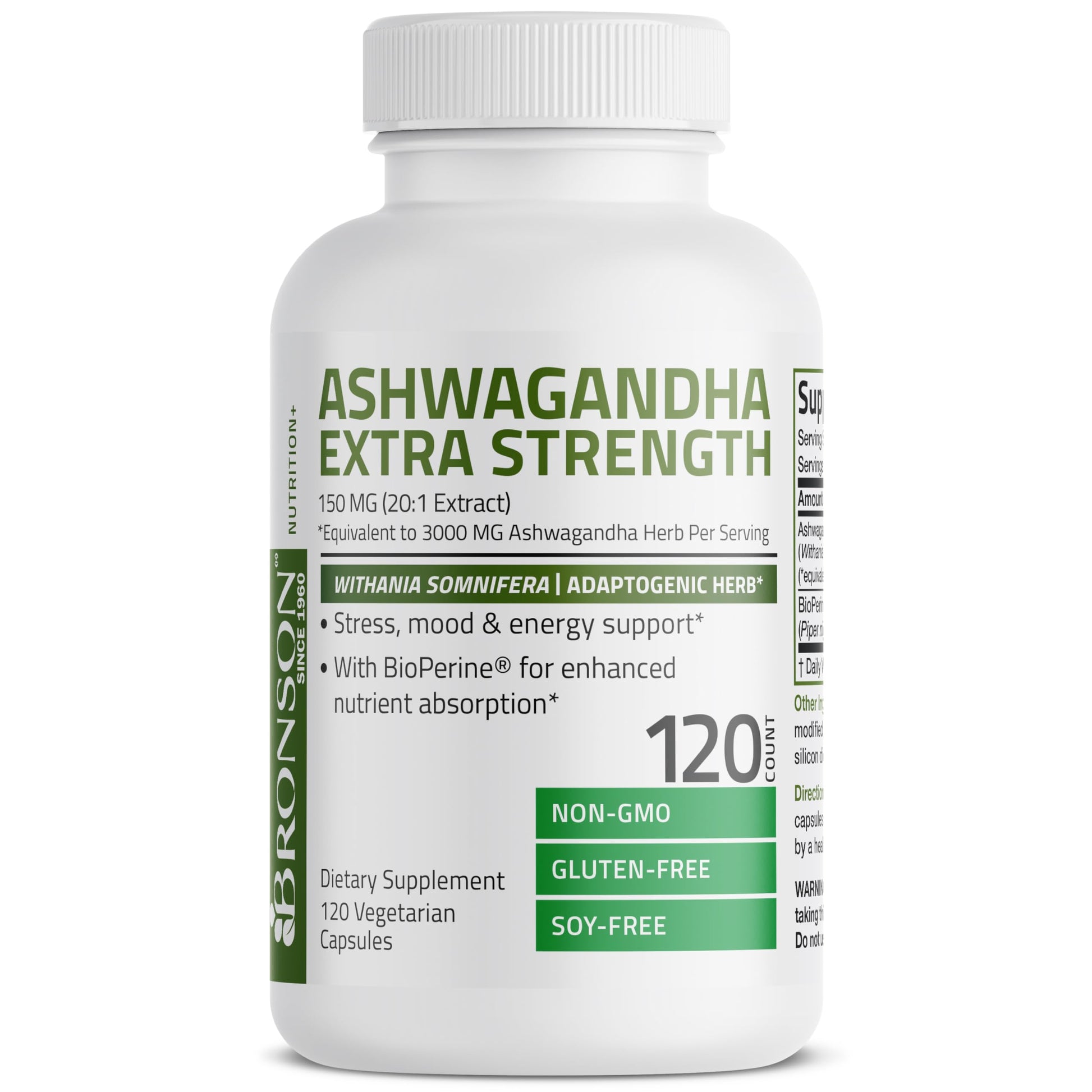 Bronson Ashwagandha Extra Strength Stress & Mood Support with BioPerine Bronson Au supplements