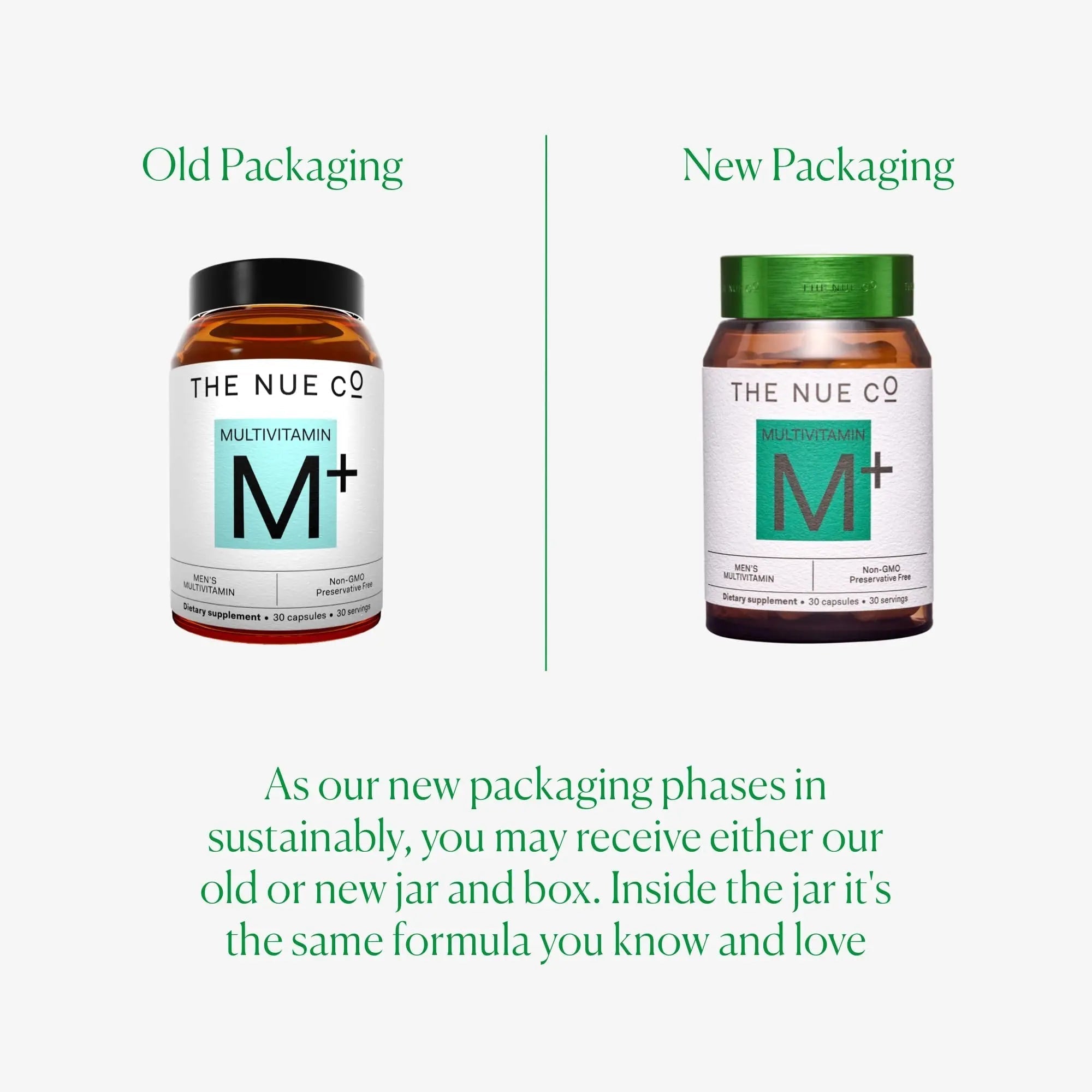 The Nue Co. Men's MULTIVITAMIN Supplement, Supports Energy, Immunity, Focus, Vegan, Gluten Free, 30 Capsules The Nue Co Au supplements