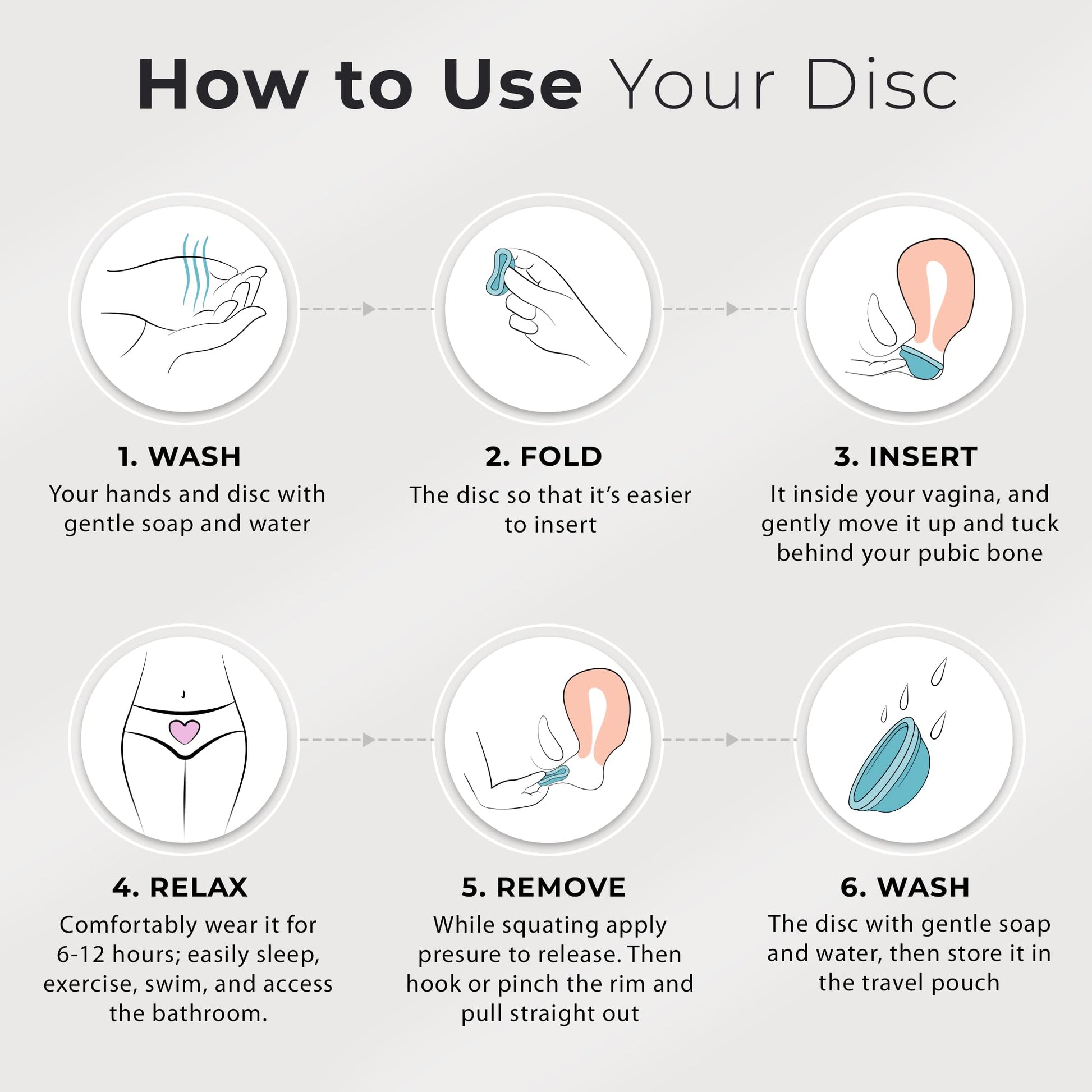 Ecoblossom Reusable Menstrual Disc - Large Menstrual Cup - Soft Period Disc for Women Designed EcoBlossom Au supplements