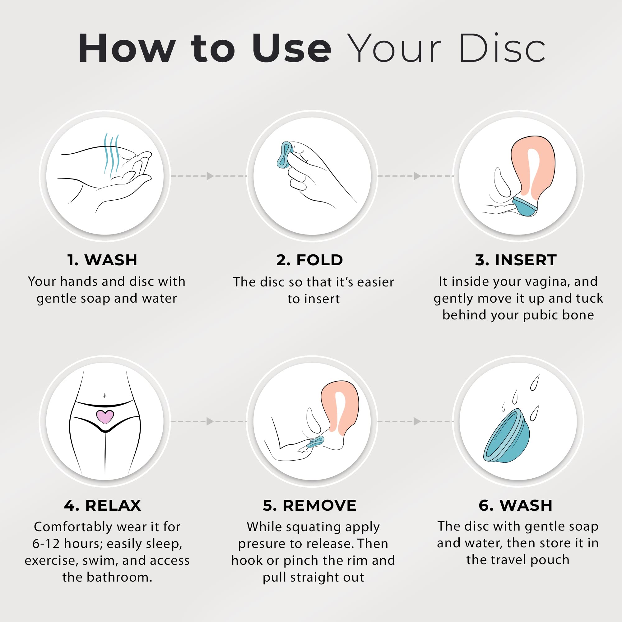 Ecoblossom Reusable Menstrual Disc - Large Menstrual Cup - Soft Period Disc for Women Designed EcoBlossom Au supplements