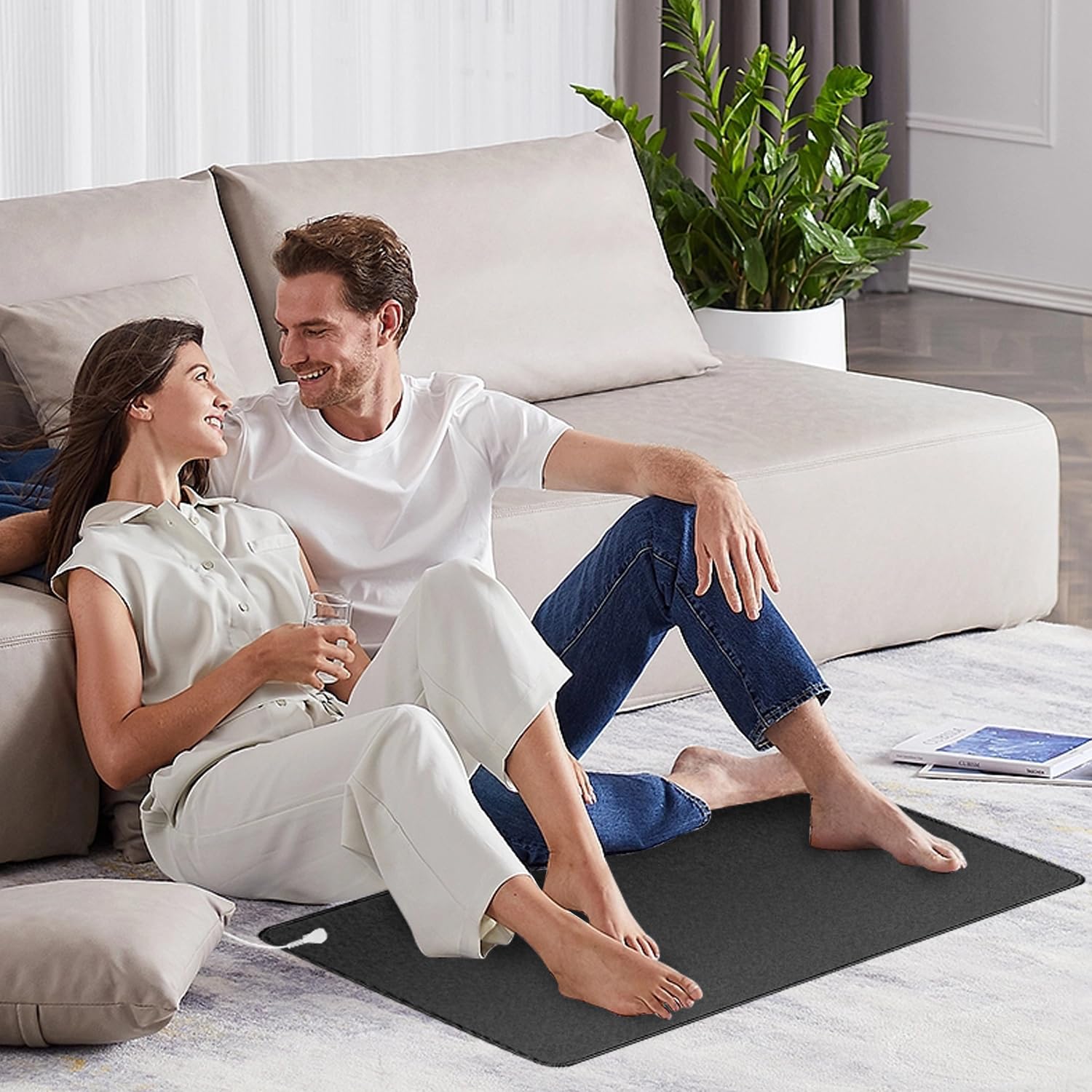 XINHUSU Grounding Mat 11.8"x23.6" Grounding Pad with 15ft Grounding Cord Grounding Mat XINHUSU Au supplements