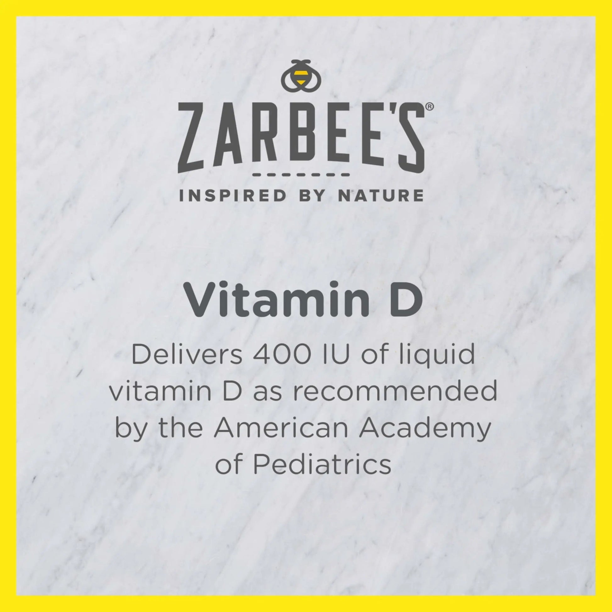 Zarbee's Vitamin D Drops for Infants, 400IU (10mcg) Baby & Toddler Liquid Supplement, Newborn & Up, Dropper Syringe Included, 0.47 Fl Oz Zarbee's Au supplements