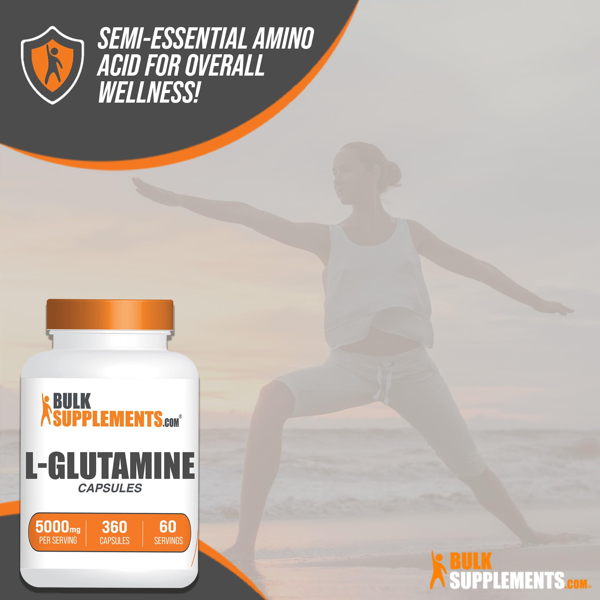 BULKSUPPLEMENTS.COM L-Glutamine Capsules - Glutamine Supplement, L Glutamine BULKSUPPLEMENTS.COM Au supplements