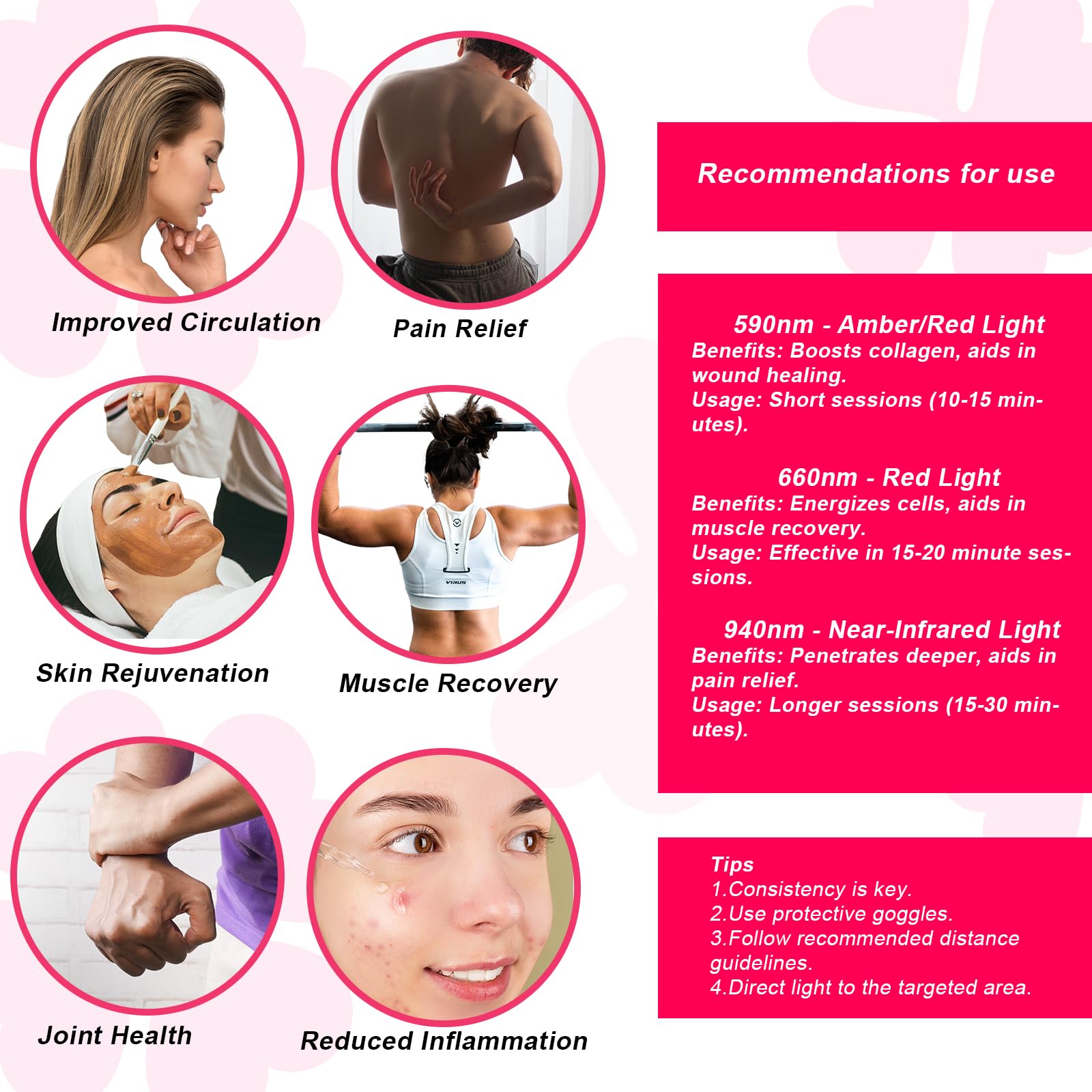 Akarishin Red Light Therapy Lamp - Boost Skin Vitality and Ease Muscle Soreness with Adjustable Stand AkarishinUS supplements