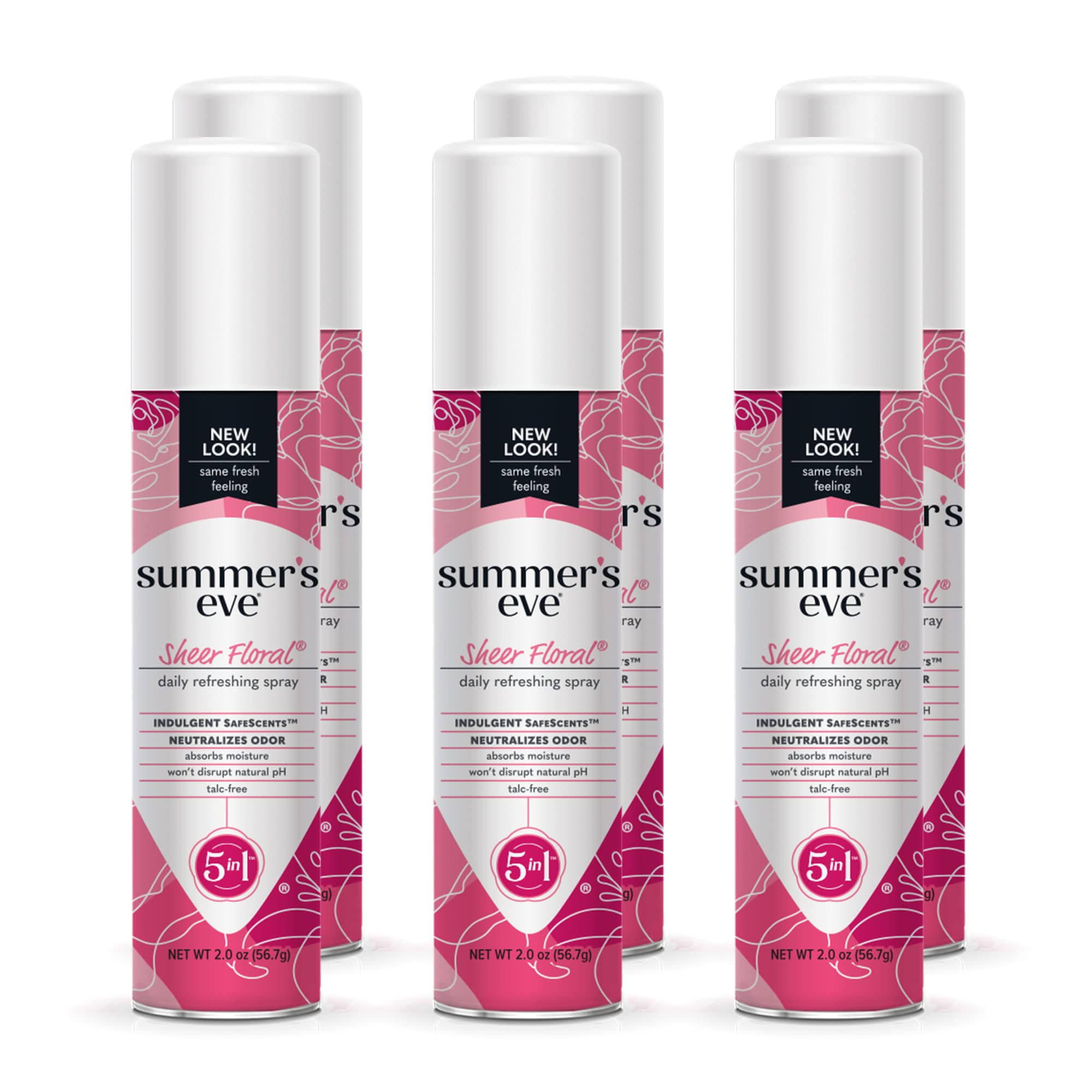 Summer's Eve Freshening Spray | Sheer Floral| 2 oz Size | Pack of 6 | pH Balanced, Dermatologist Summer's Eve Au supplements
