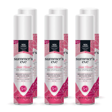 Summer's Eve Freshening Spray | Sheer Floral| 2 oz Size | Pack of 6 | pH Balanced, Dermatologist Summer's Eve Au supplements