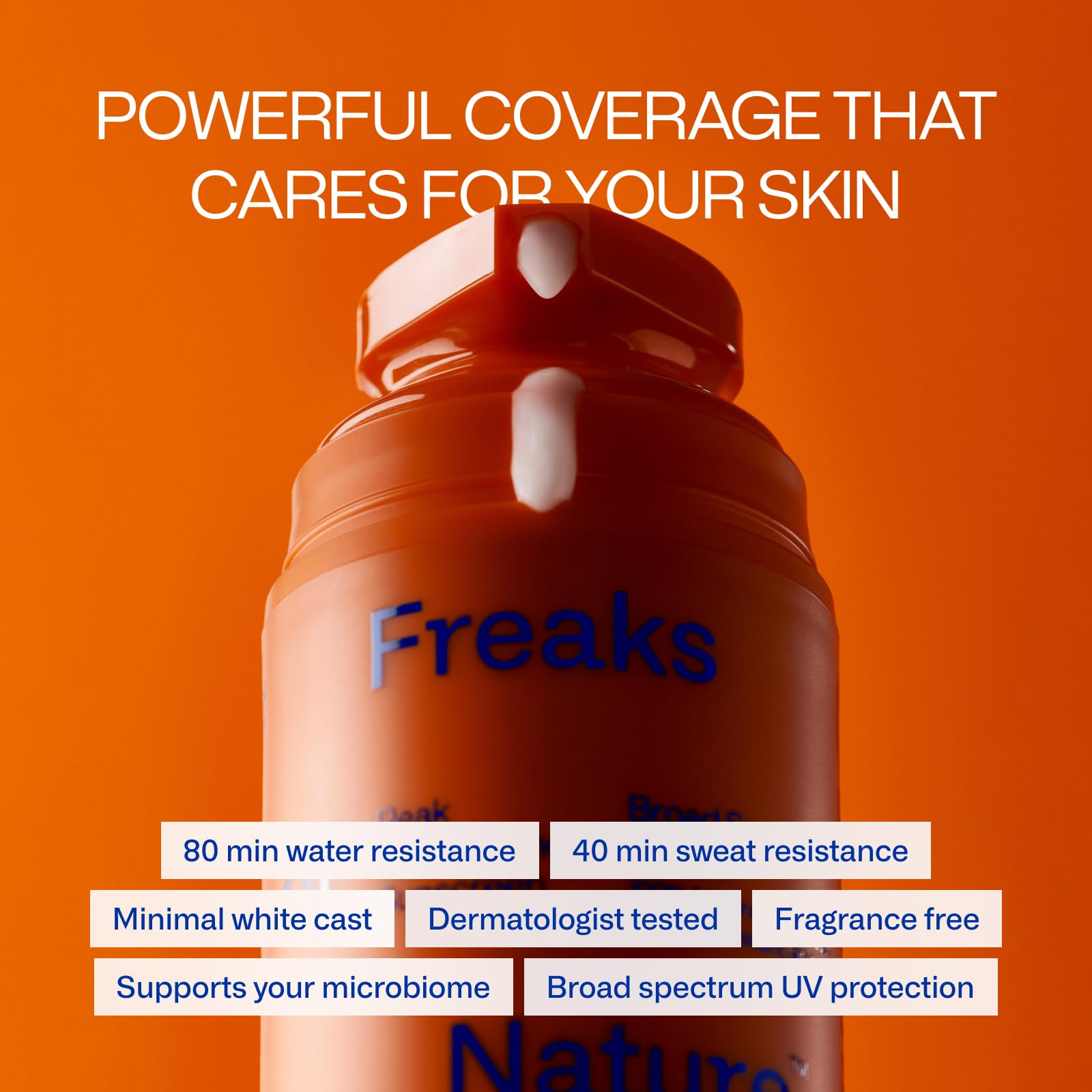 Freaks of Nature Peak Performance SPF 50 | 100% Mineral Sunscreen | Lightweight, Fast-Absorbing, 80-Min Water-Resistant | Plant-Based, Eco-Friendly, Reef-Safe, Cruelty-Free | All Skin Types| 1.7 oz Freaks of Nature Au supplements