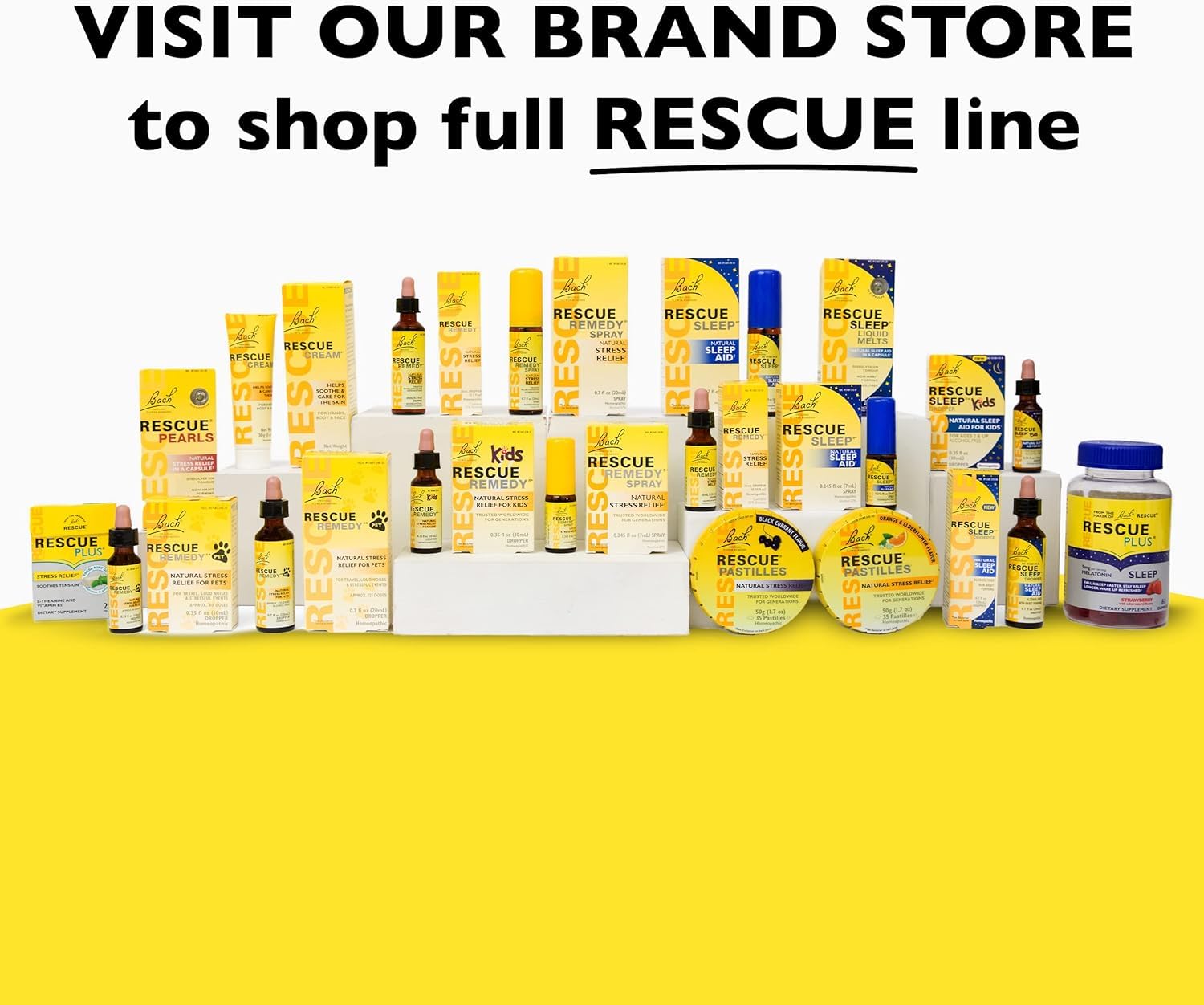 RESCUE Bach Plus Mood & Stress Support Gummies, Daytime Dietary Supplement with Passionflower RESCUE Au supplements