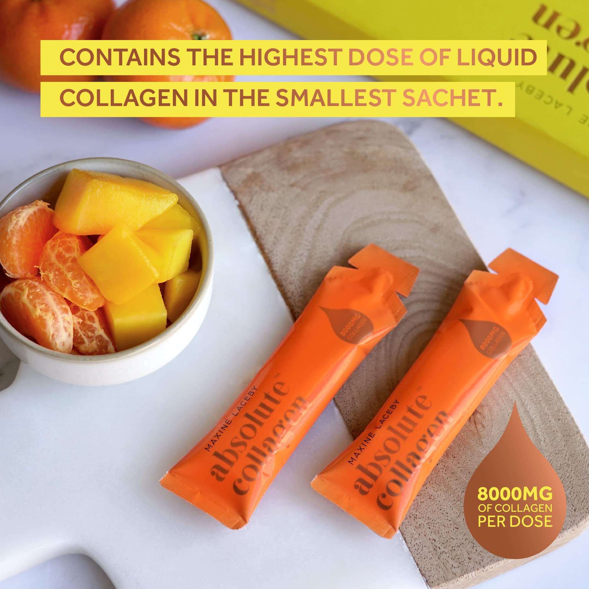 Absolute Collagen Marine Liquid Collagen Supplement for Women - 8000mg Collagen in Each Sachet Absolute Collagen Au supplements