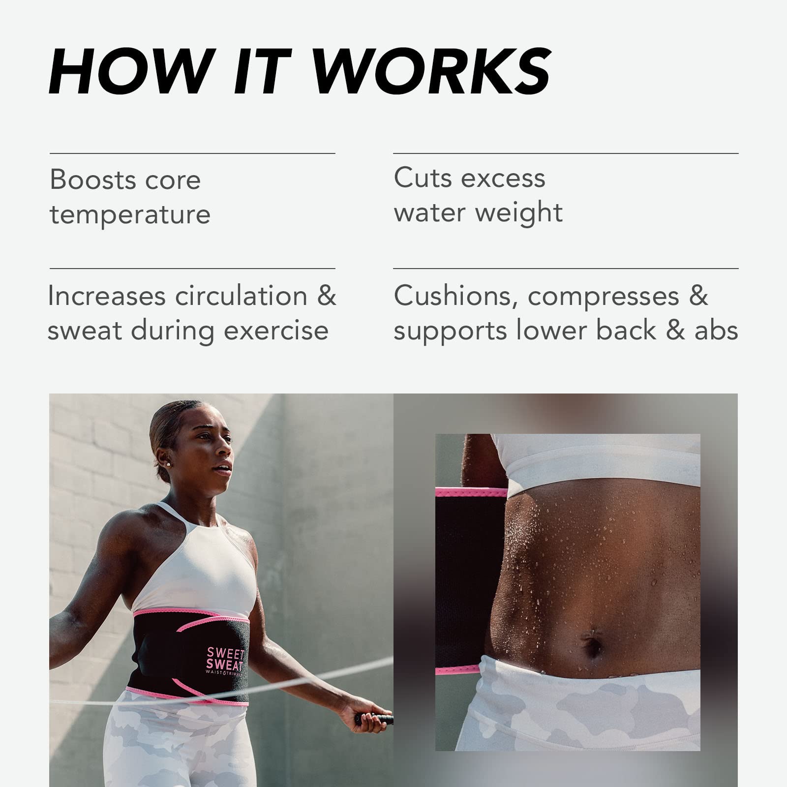 Sports Research Sweet Sweat Waist Trimmer Get More from Your Workout - Medium Sports Research Au supplements