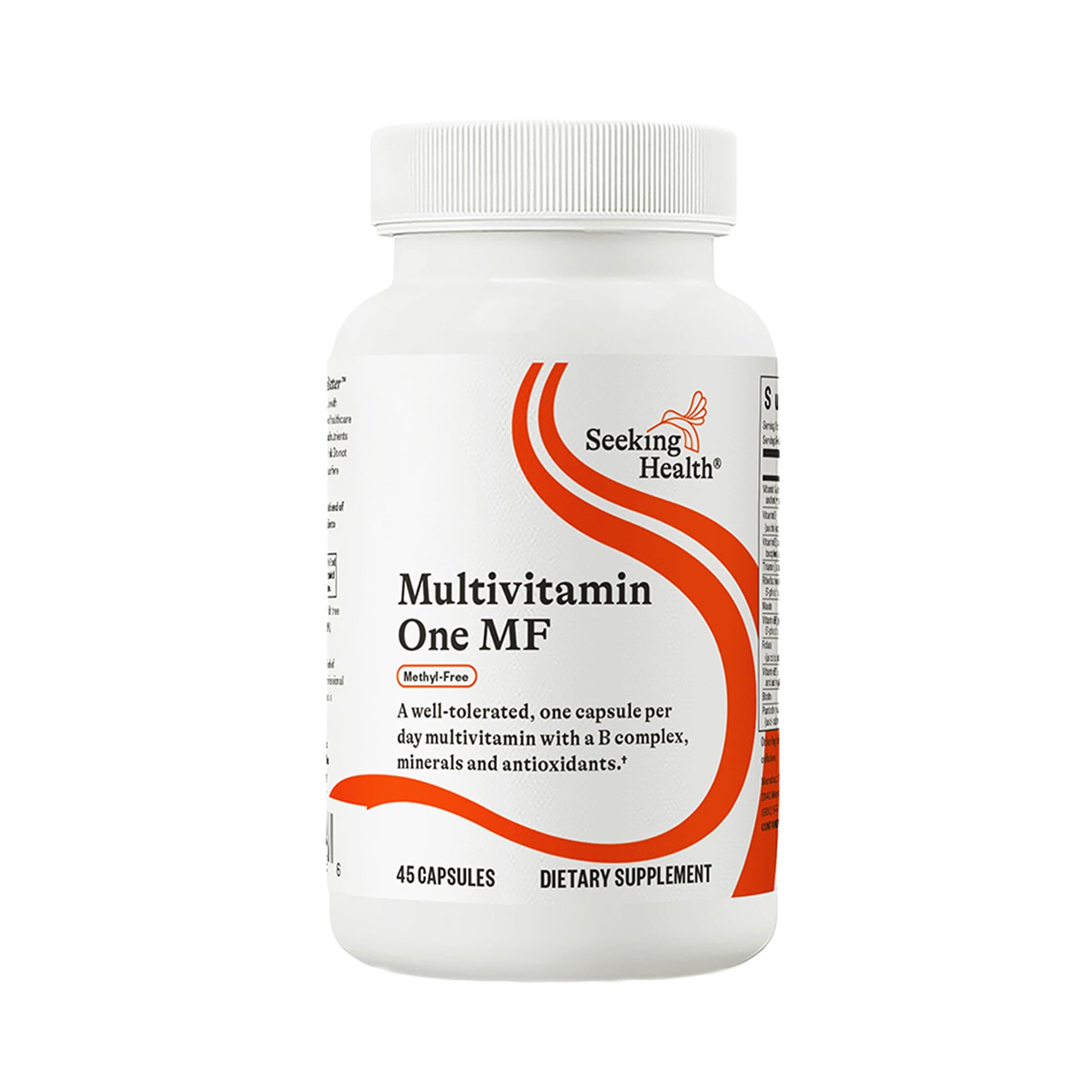 Seeking Health Multivitamin One MF - MTHFR Support Supplement with Calcium Folinate & Vitamin B12 - Easy-to-Digest - Methyl-Free Vegetarian Capsule - 45 Veggie Capsules Seeking Health Au supplements