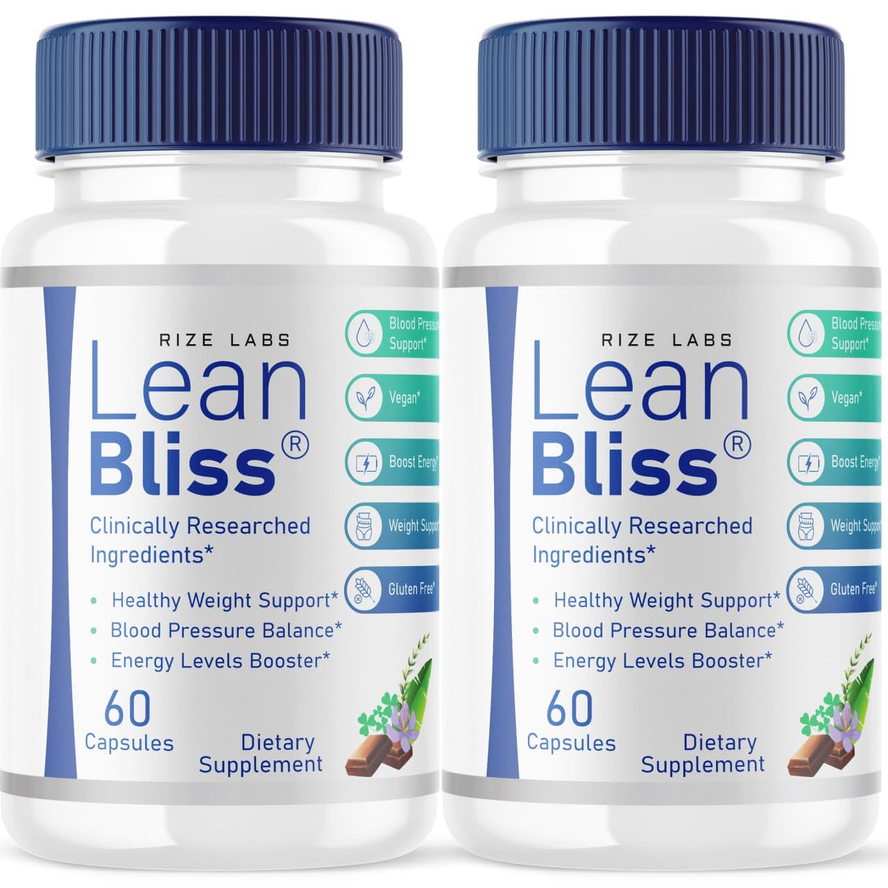 (2 Pack) Lean Bliss Weight Loss Pills, Lean Bliss Fat Burning Formula, LeanBliss Advanced rize labs Au supplements