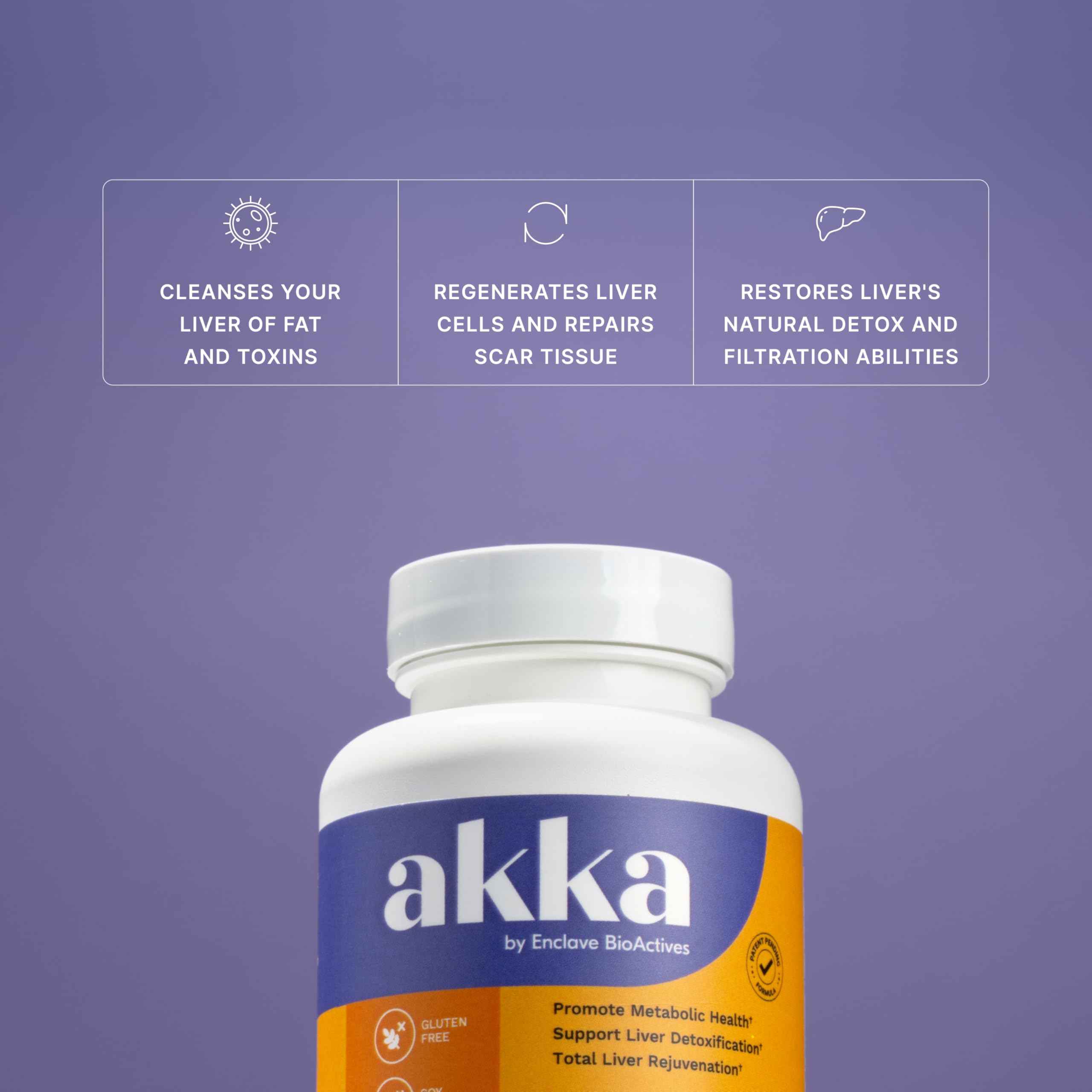 AKKA Premium Liver Cleanse Detox & Repair Superbiotic - Supports Liver Health & Function, Boosts Energy, Digestion & Metabolism with Bioavailable Pasteurized Akkermansia, Non-GMO, Gluten-Free, 60 Caps AKKA Au supplements
