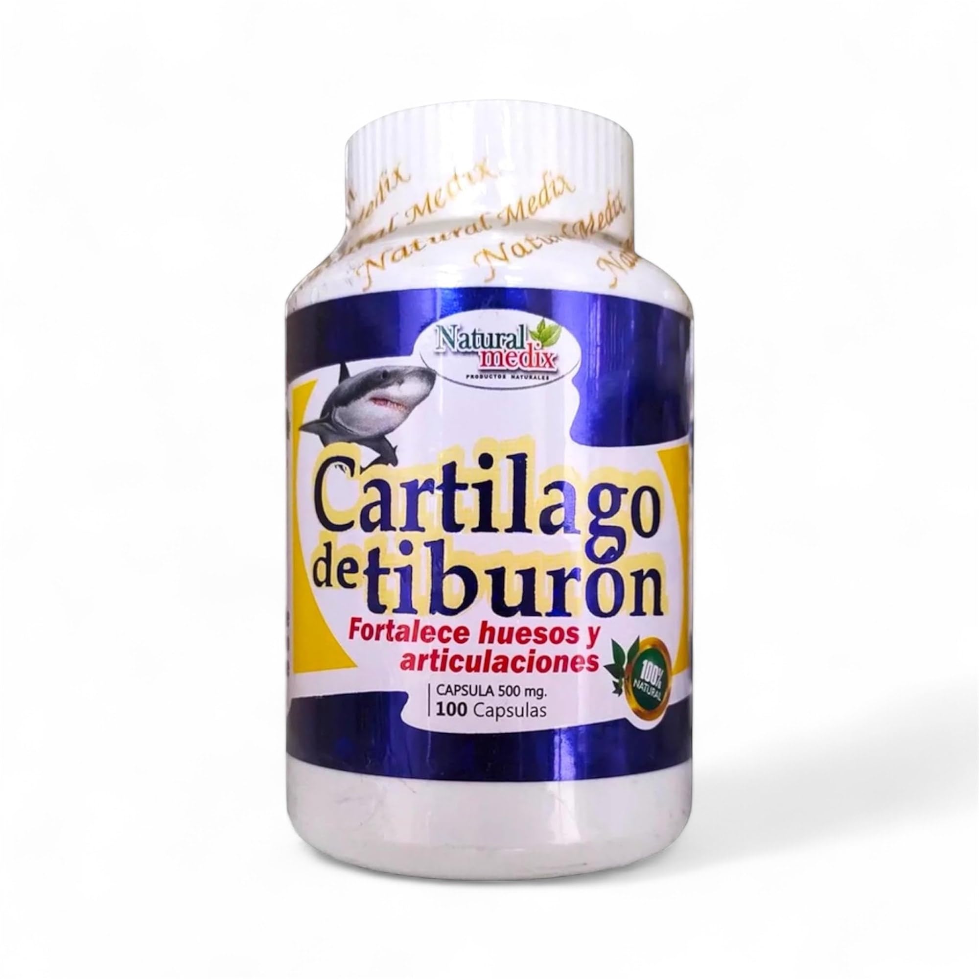Natural medix Cartilage – Joint Support Supplement with Glucosamine, Collagen & Magnesium – 100 Caps - Cartílago de Tiburon Natural medix Au supplements