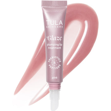 TULA Skin Care Rose Glow + Get It Lip Balm - Hydrating Peptide Lip Treatment with Hyaluronic Acid & Vitamin E, 0.28 oz., Rosy Tint TULA Au supplements