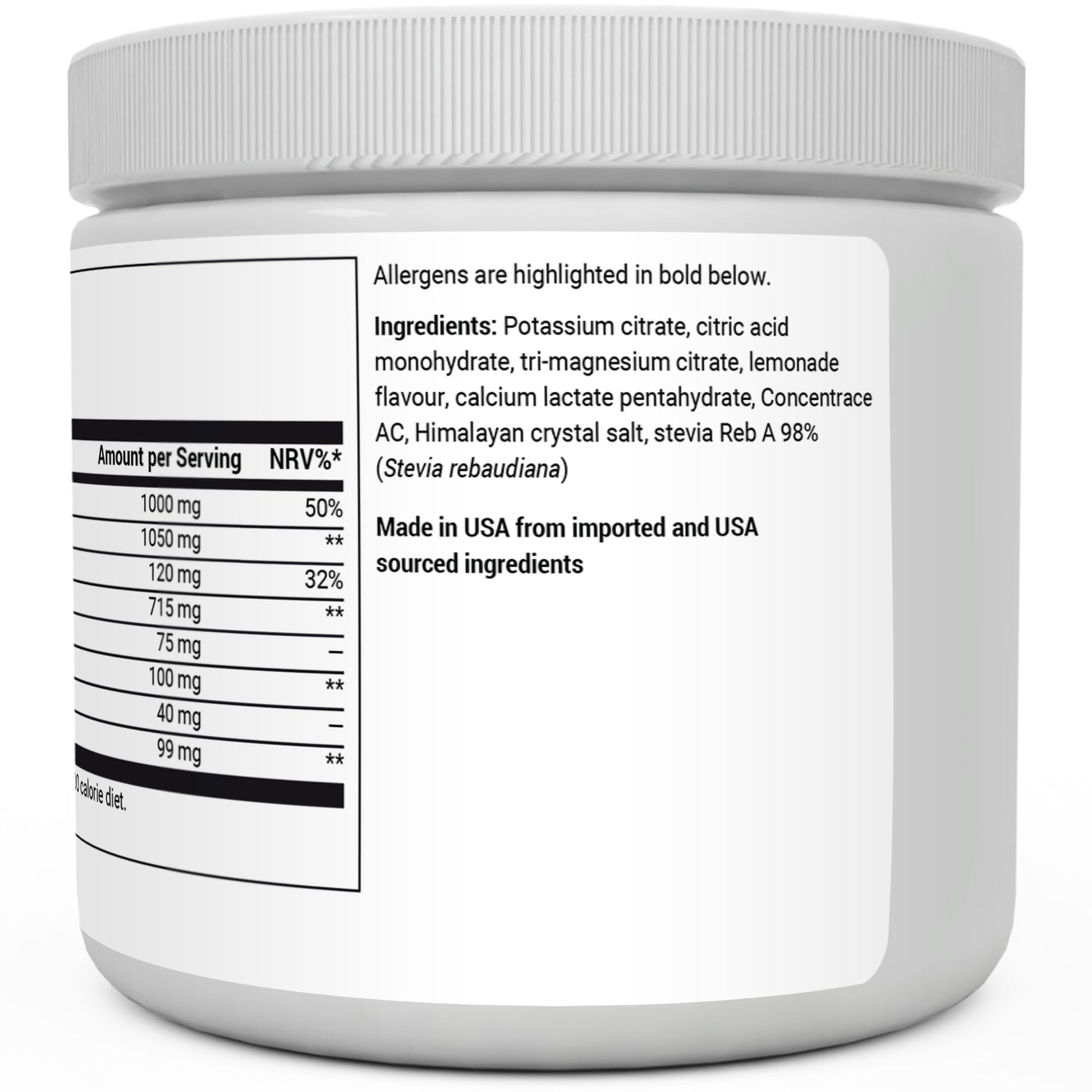 Dr. Berg Electrolyte Powder - Electrolyte Drink Supplements with 1000mg Potassium Dr. Berg Nutritionals Au supplements