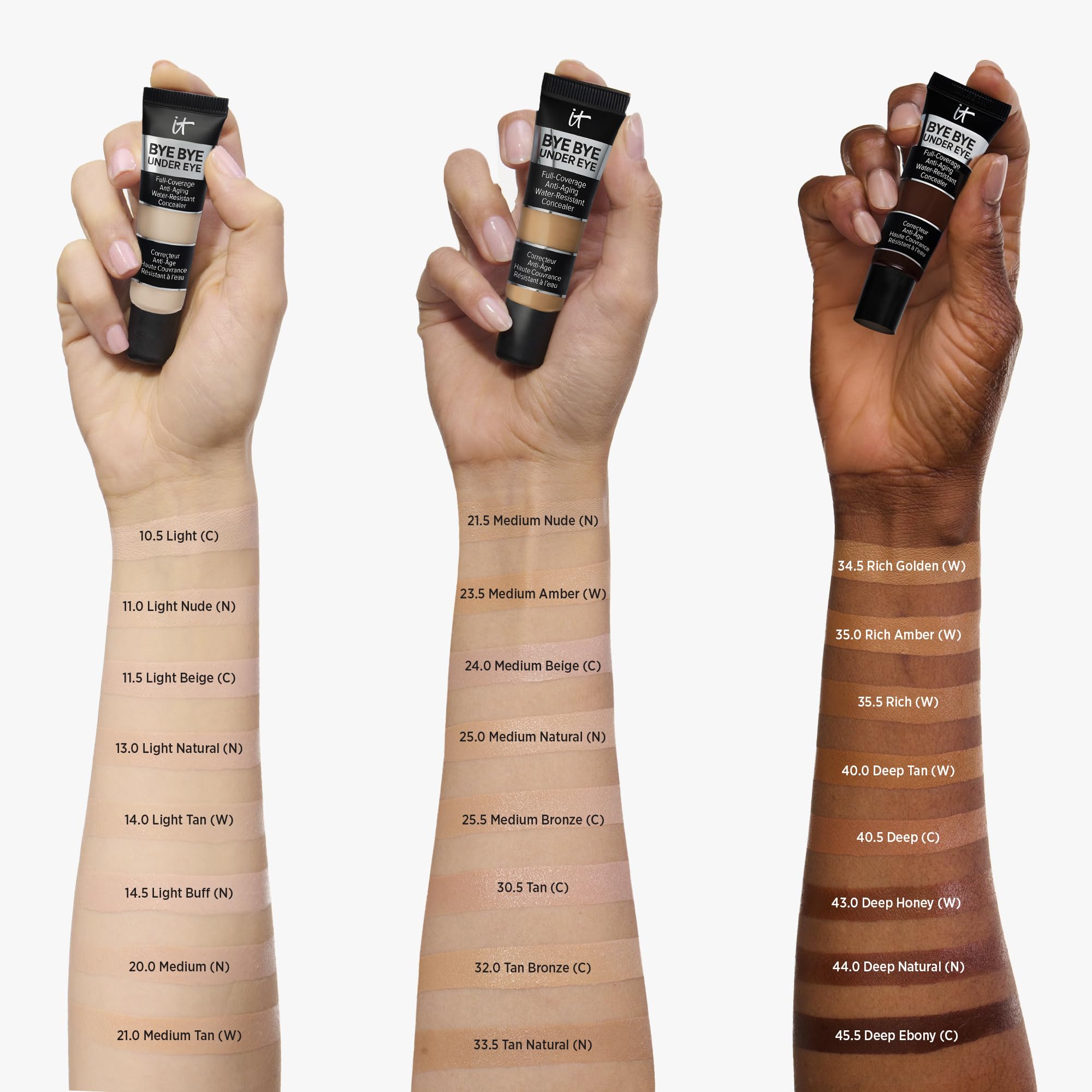 IT Cosmetics Bye Bye Under Eye Concealer (Light Nude) - Water-Resistant, Full Coverage Brightening Concealer For Dark Circles, Fine Lines, Redness & Discoloration, Anti-Aging, 24H Wear - 0.4 fl oz IT Cosmetics Au supplements