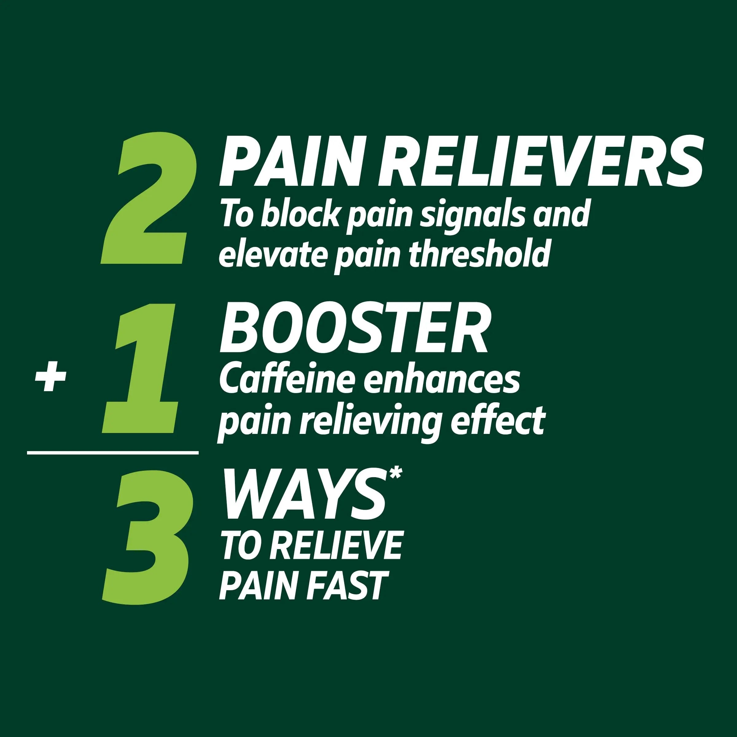 Excedrin Extra Strength Caplets for Headache Pain Relief, Acetaminophen 250mg, Aspirin 250mg, Caffeine 65mg, Pain Reliever, 24 count Excedrin Au supplements