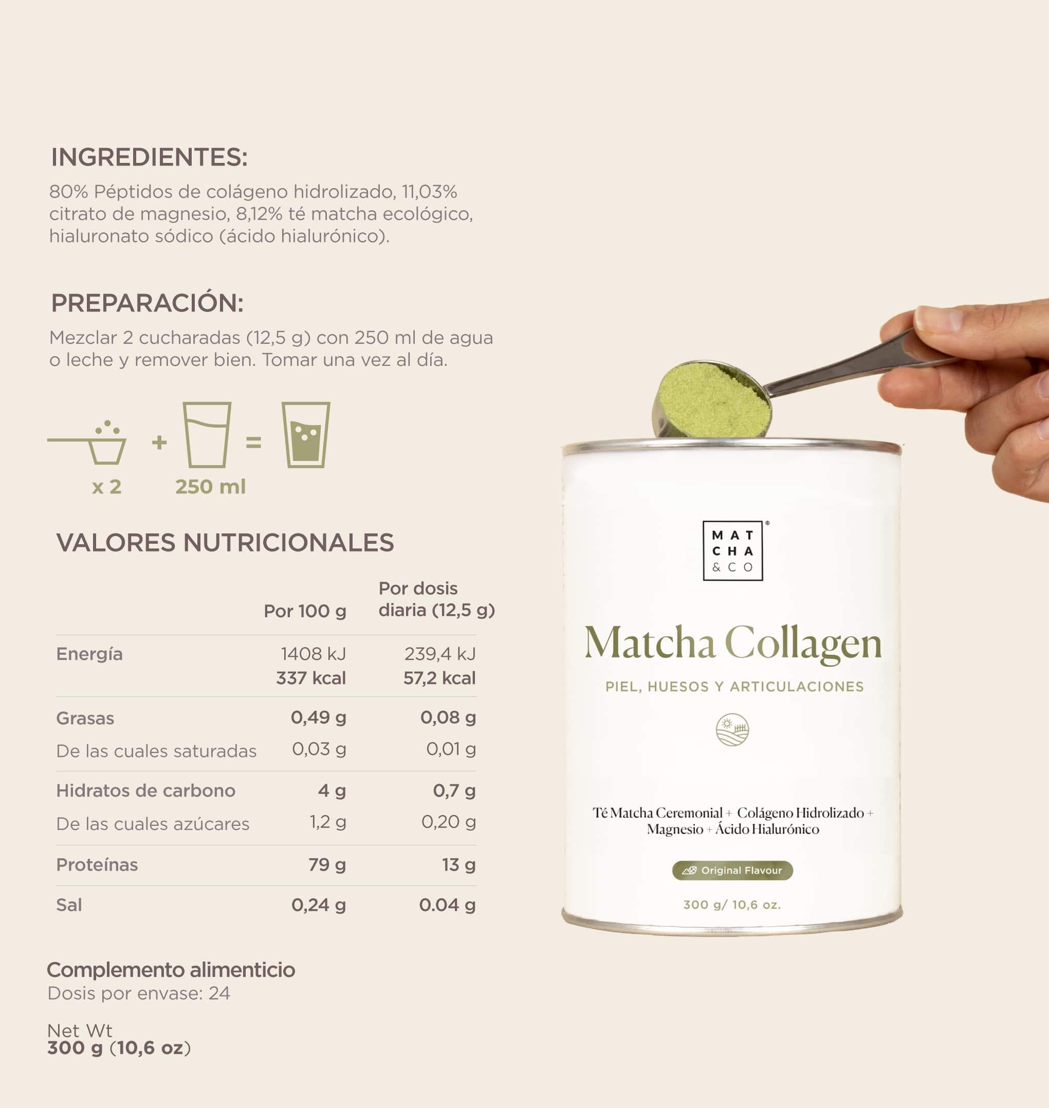 Collagen with Magnesium, Matcha Tea and Hyaluronic Acid. Joints, skin and nails Matcha & CO Au supplements