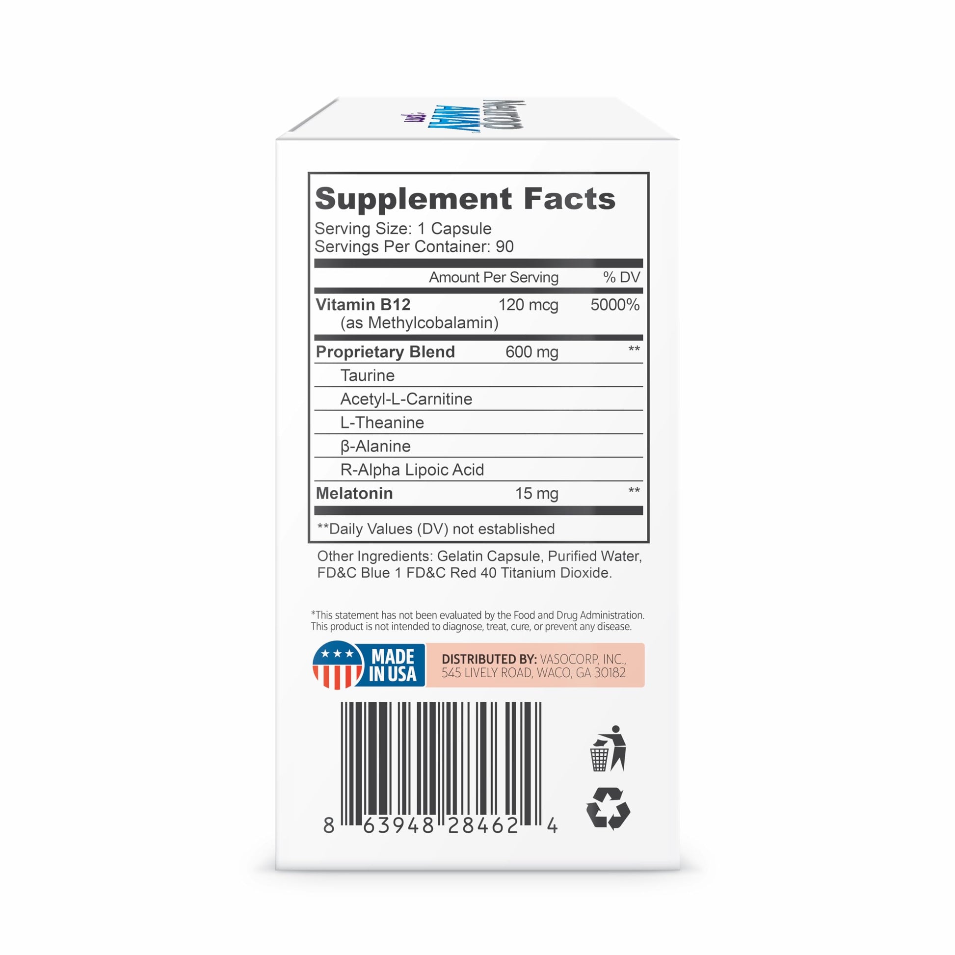 NeuropAWAY Nerve Support PM, with R-Alpha Lipoic Acid to Help Provide Nerve Relief in as Little as 5 Days, Acetyl-L-Carnitine, Theanine, Melatonin, and Methylcobalamin, 90 Capsules NeuropAWAY Au supplements