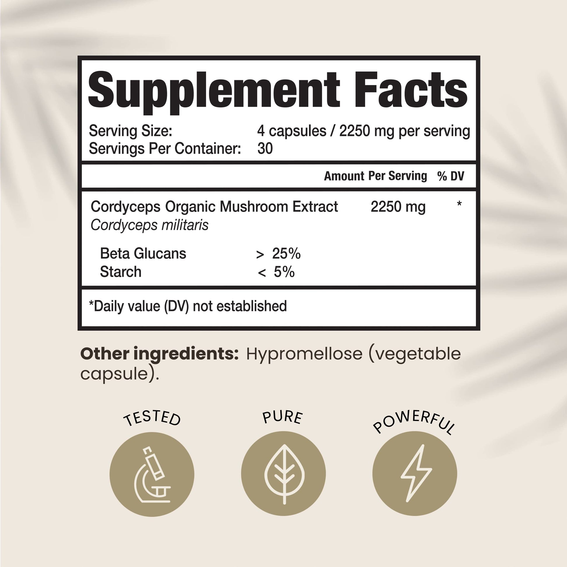 HPD Rx Premium Organic Cordyceps Mushroom Extract Performance Supplement HPD Rx Au supplements