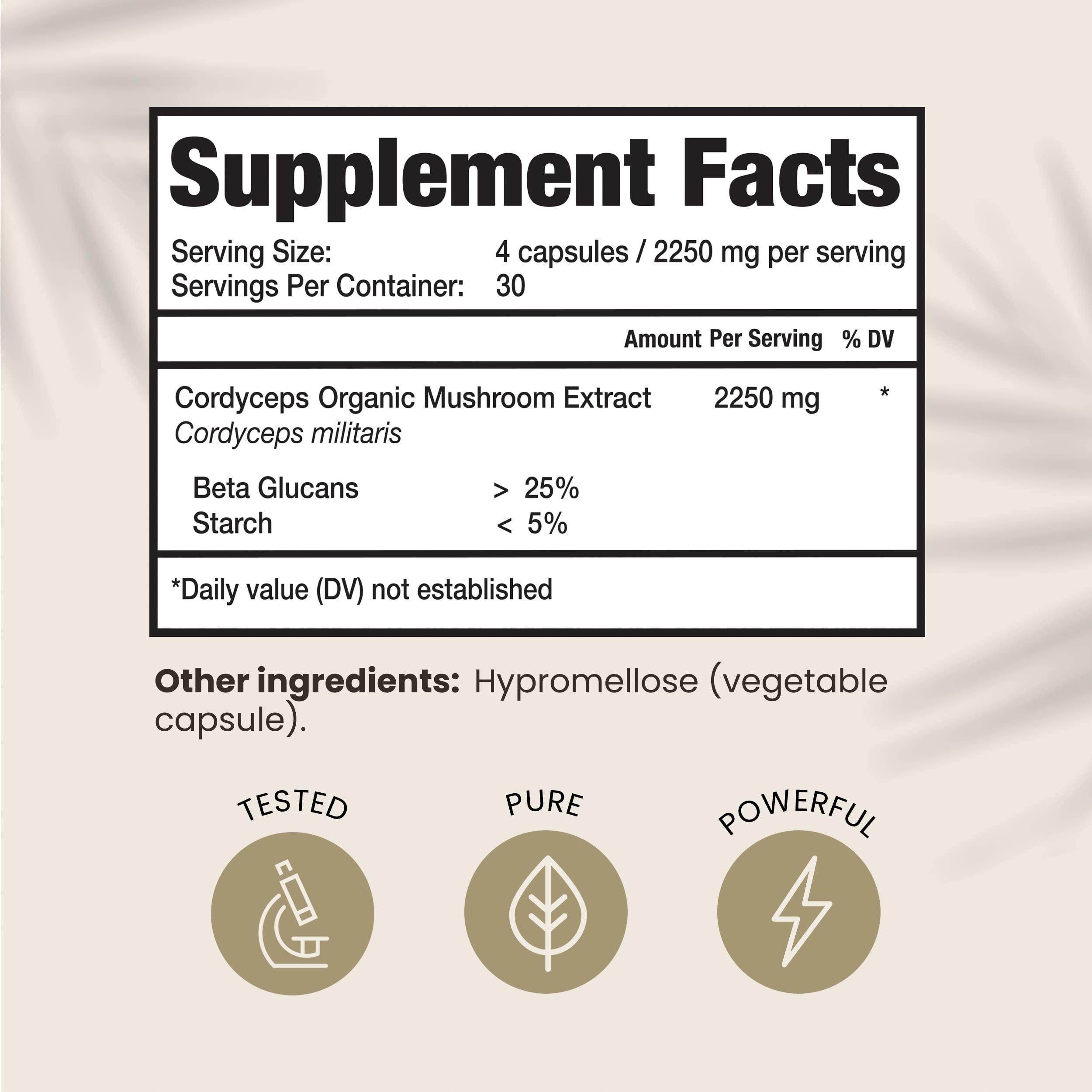 HPD Rx Premium Organic Cordyceps Mushroom Extract Performance Supplement HPD Rx Au supplements