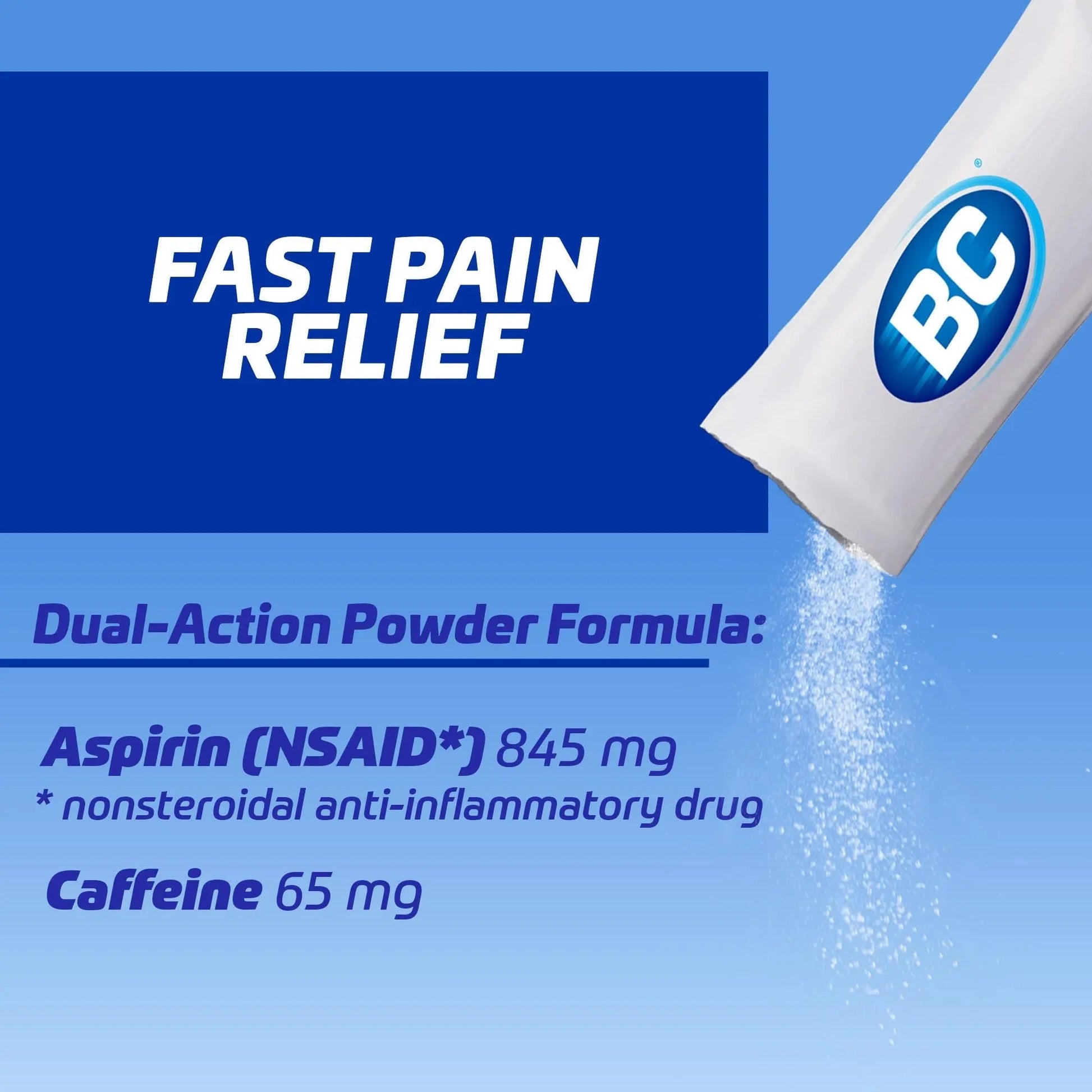 BC Powder | Fast Pain Relief | Arthritis | Aspirin (NSAID) & Caffeine | 50 Count and BC Powder | Fast Pain Relief | Aspirin (NSAID) & Caffeine | 50 Count BC Au supplements