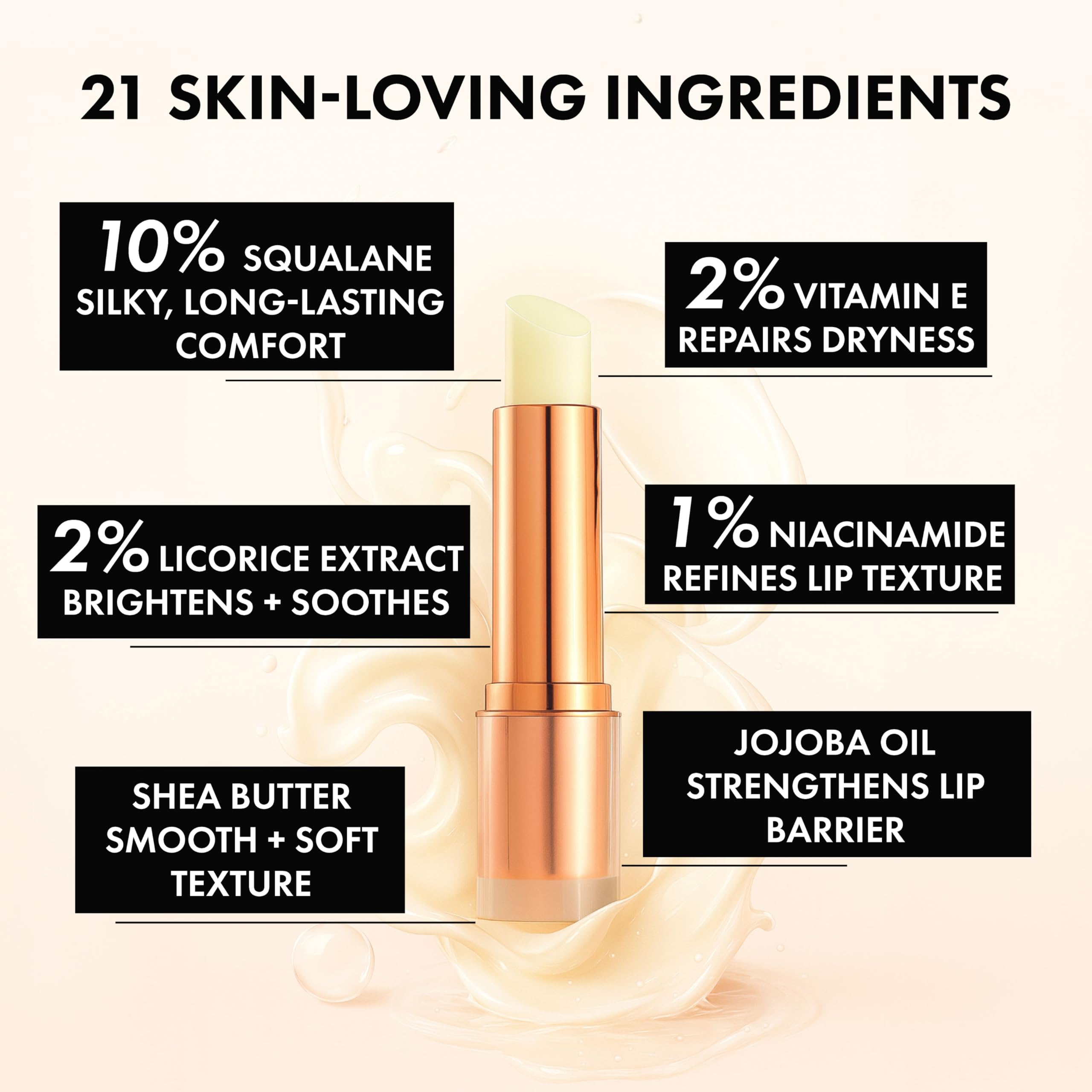 Clinexil Lip Balm – Hydrating Lip Repair with Cold-Pressed Oils, 10% Squalane, Vitamin E & Ceramides – Moisturizing Lip Butter for Dry Cracked Lips – Clean, Non-Toxic Lips Care for Women – 004 NT Clinexil Au supplements