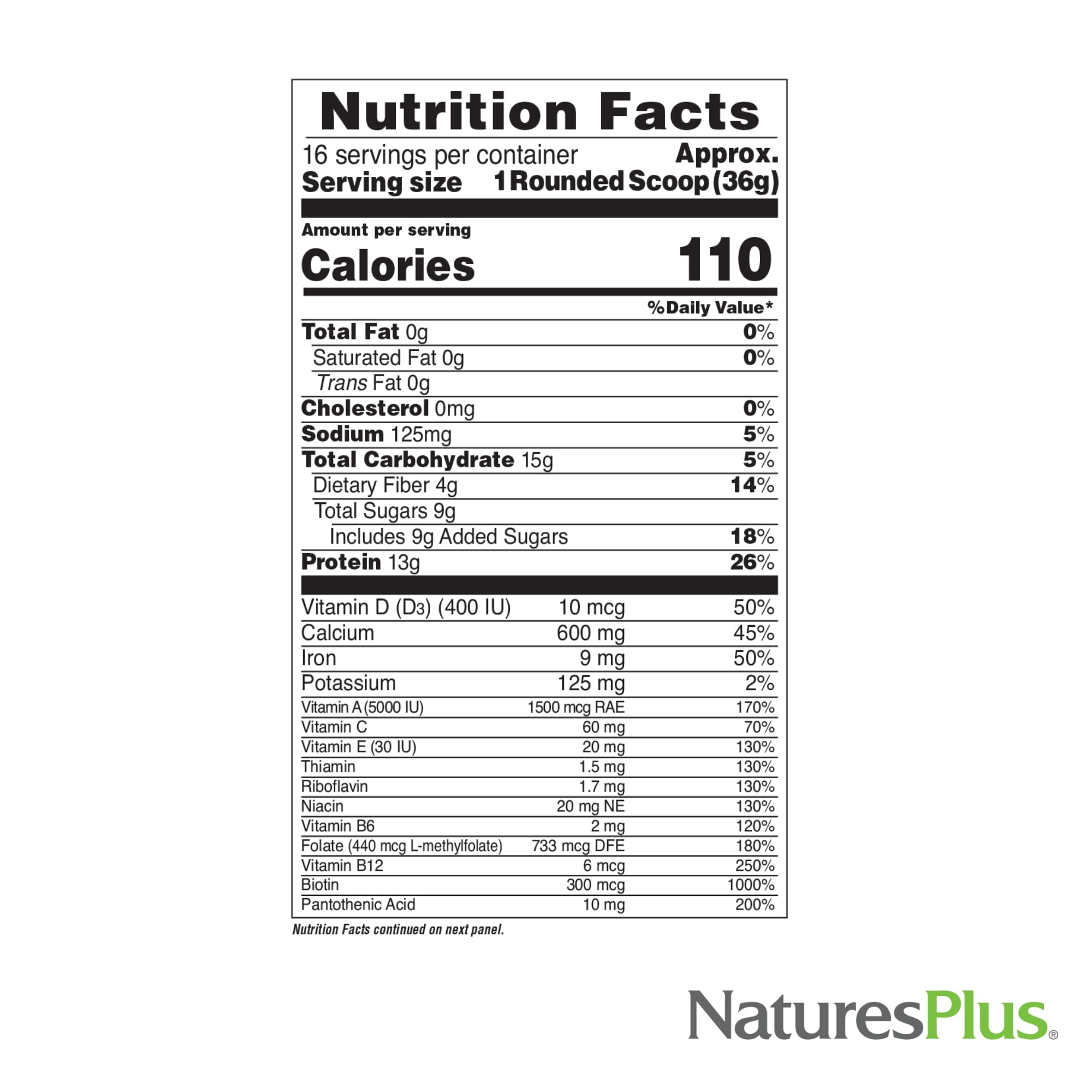 NaturesPlus FRUITEIN Revitalizing Green Foods Shake - 1.3 lbs - Plant-Based Protein (13g/Serving) - Supports Energy & Immune System - Vegetarian, Gluten Free & Non-GMO - 16 Servings NaturesPlus Au supplements