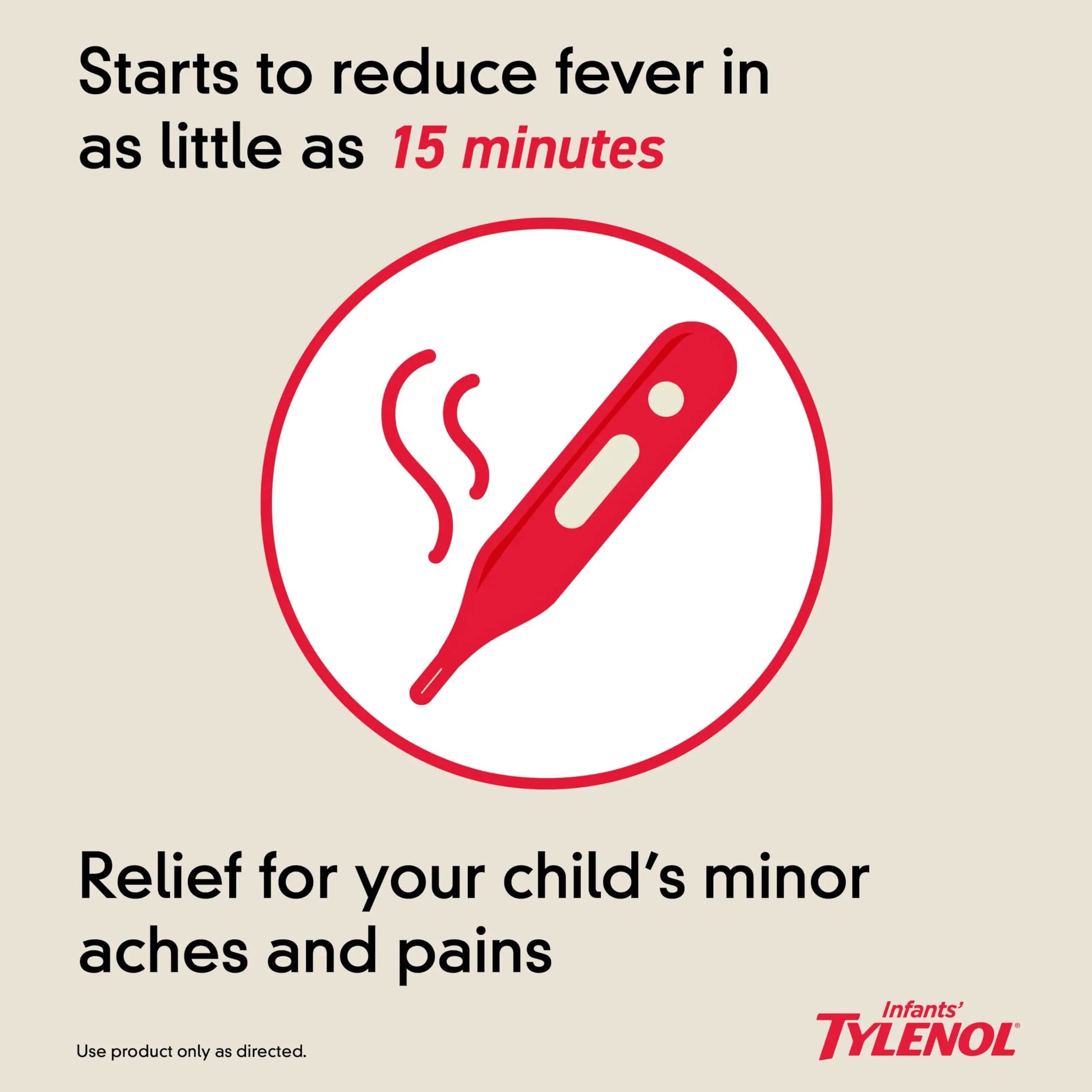 Infants' Tylenol Liquid Pain Reliever and Fever Reducer Medicine, Acetaminophen Oral Suspension for Sore Throat, Headache & Teething, Kids Fever Reducer; Dye-Free Cherry Flavor, 2 fl oz, Pack of 1 Tylenol Au supplements