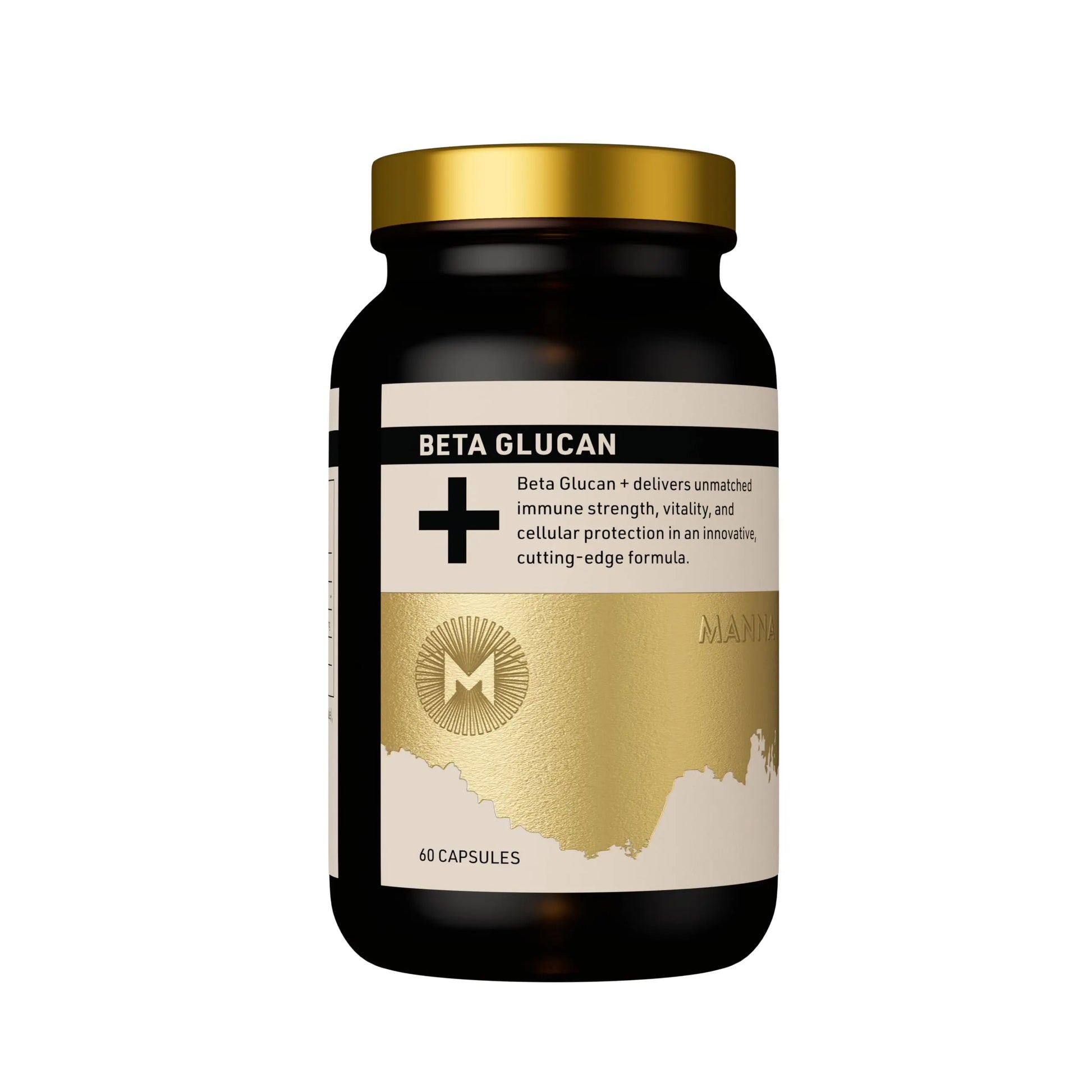 Manna Beta Glucan+ Capsules | 1000mg Beta Glucan Complex | Reishi Mushroom & Oats | Supplement for Immune Support, Heart Health, Cellular Renewal & Antioxidant Protection | 60 Count M Manna Au supplements