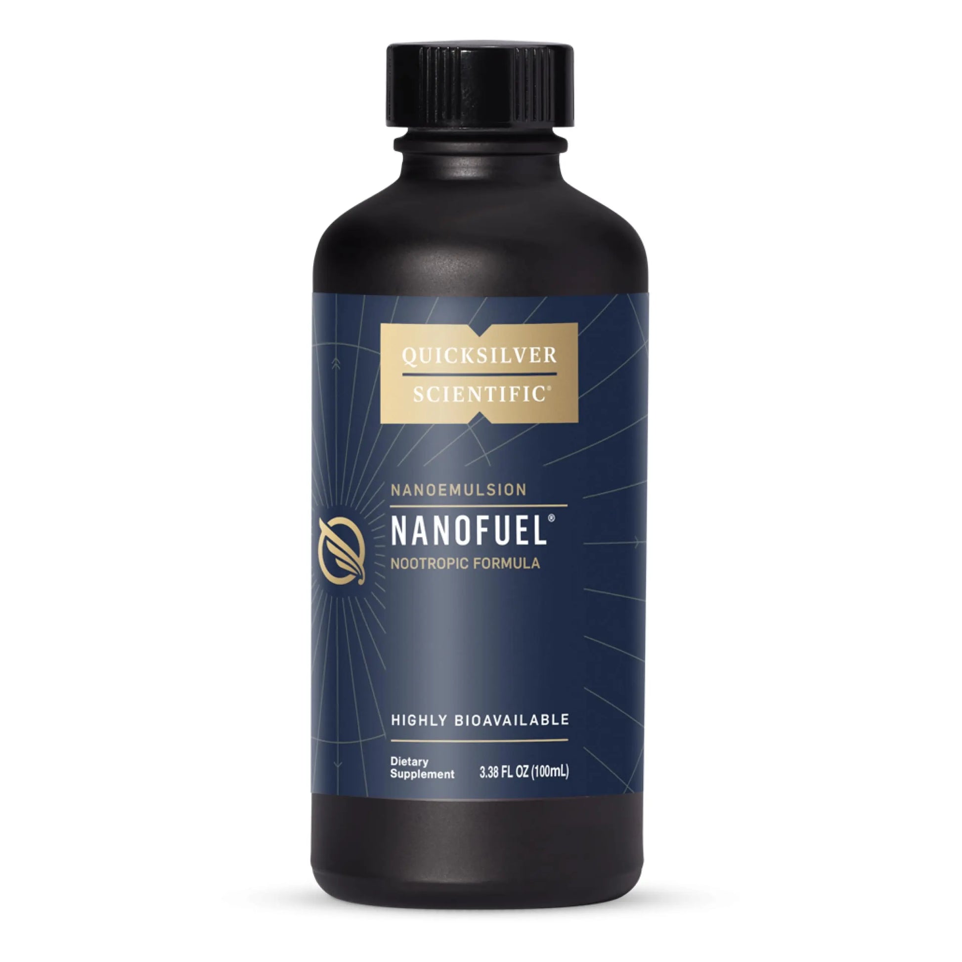 Quicksilver Scientific NanoFuel - Energy Support - Nootropic Formula Designed to Support Focus + Productivity (3.38oz / 100ml) Quicksilver Scientific Au supplements