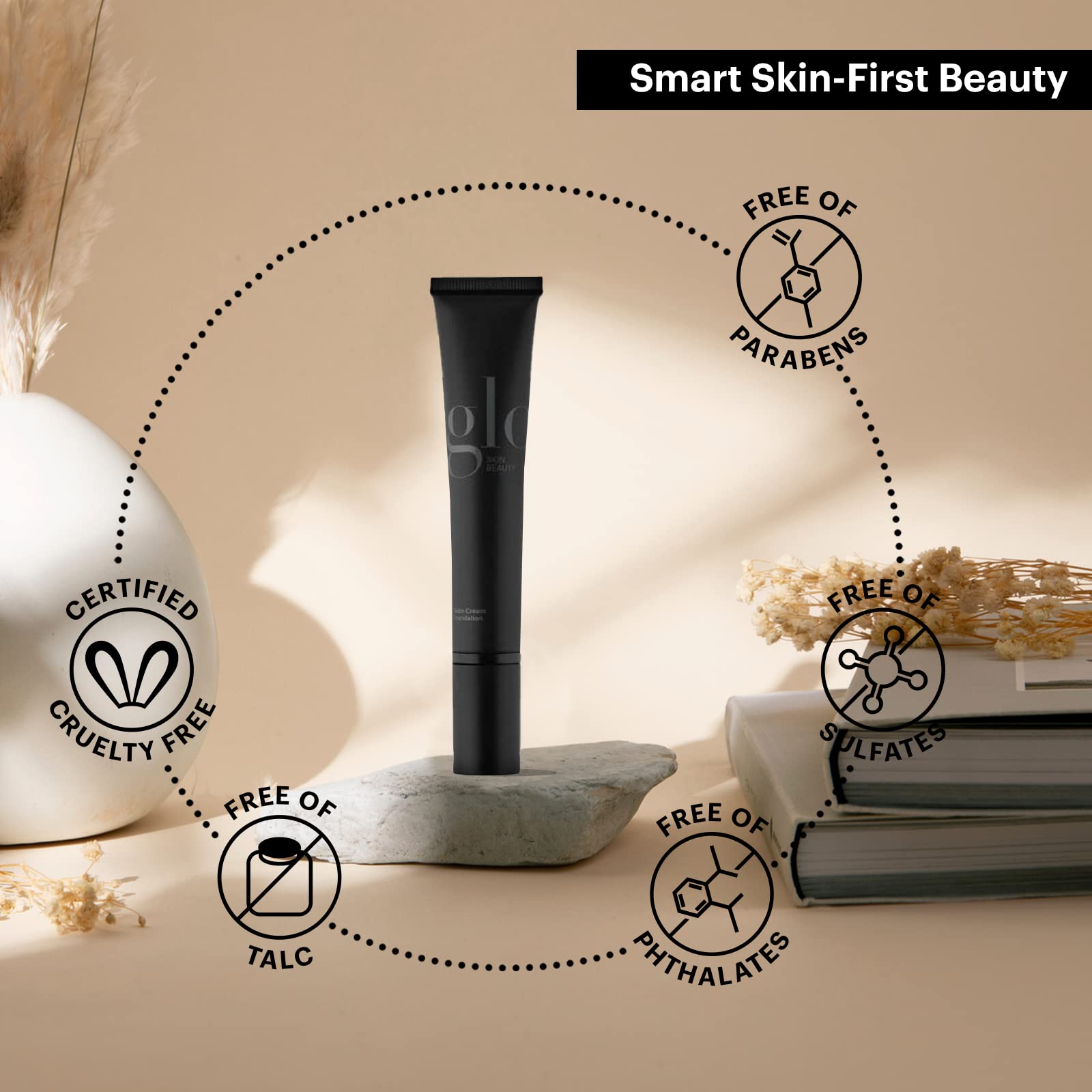 Glo Skin Beauty Satin Cream Foundation Makeup for Face, Beige Medium - Full Coverage, Semi Matte Finish, Conceal Blemishes & Even Skin Tone Glo Skin Beauty Au supplements